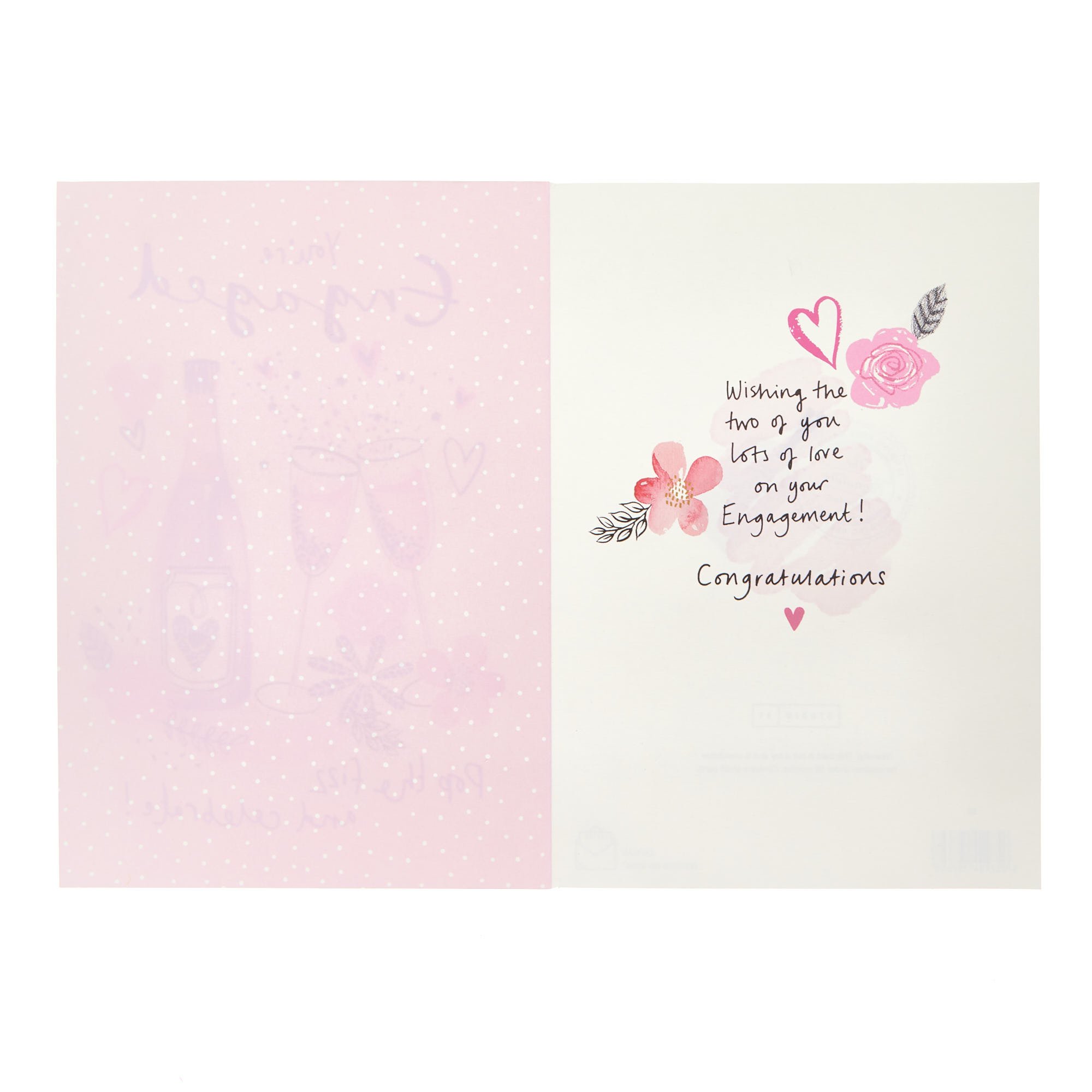 Pop The Fizz & Celebrate Engagement Card