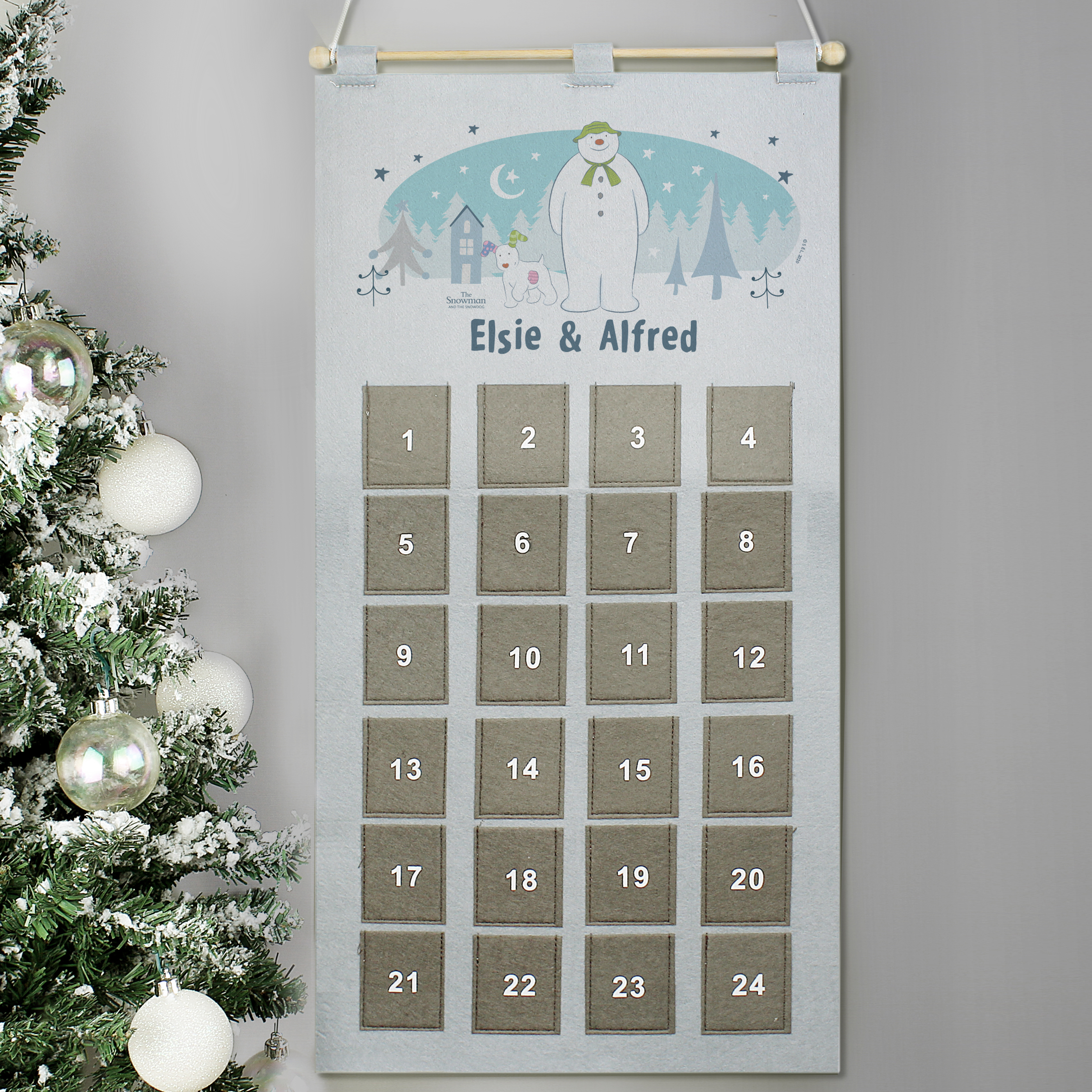 Personalised The Snowman & the Snowdog Advent Calendar