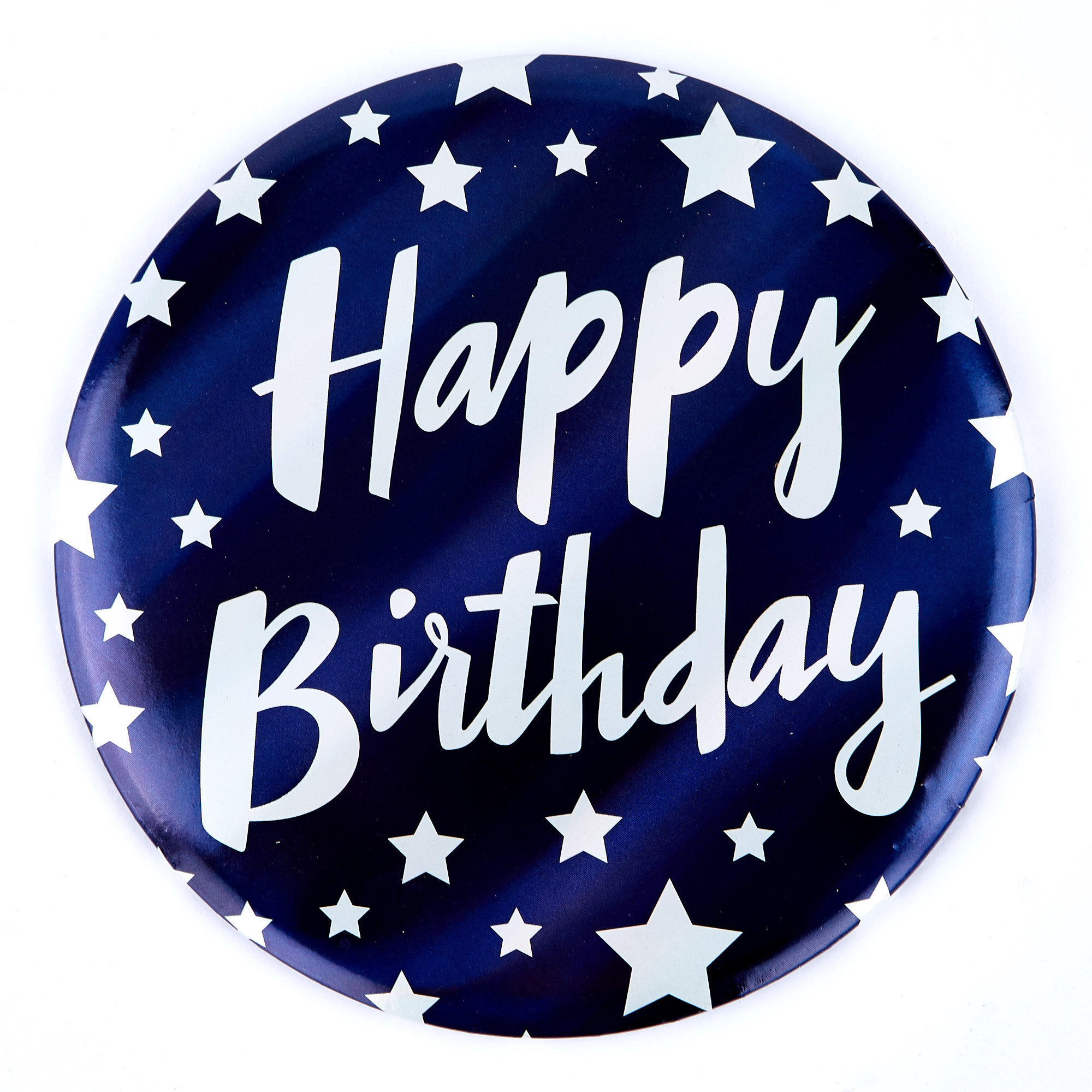 Buy Giant Happy Birthday Badge - Blue & White Stars for GBP 0.99 | Card ...