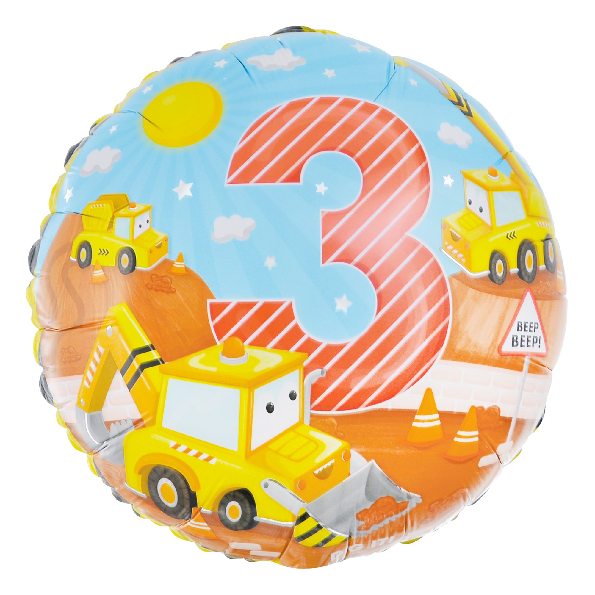 Buy Diggers 3rd Birthday 18-Inch Foil Helium Balloon for GBP 2.79 ...