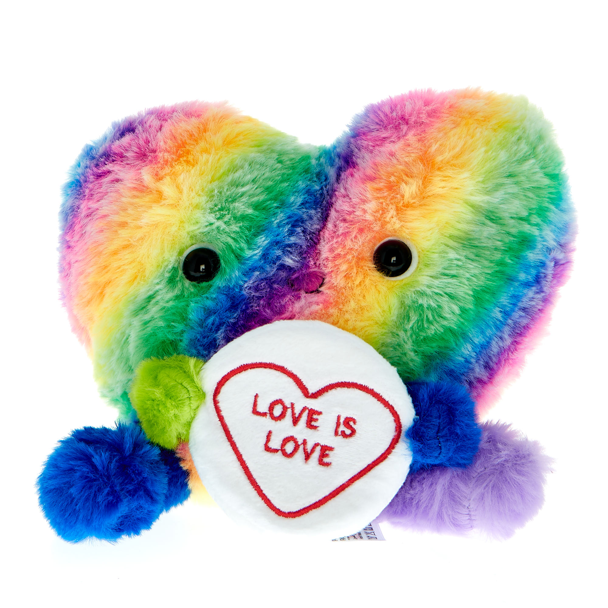 Swizzels Love Hearts Rainbow Heart Soft Toy 