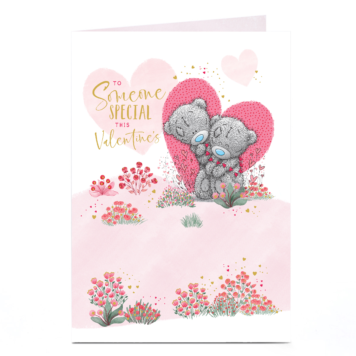 Personalised Tatty Teddy Valentine's Day Card - Pink Meadow, Someone Special