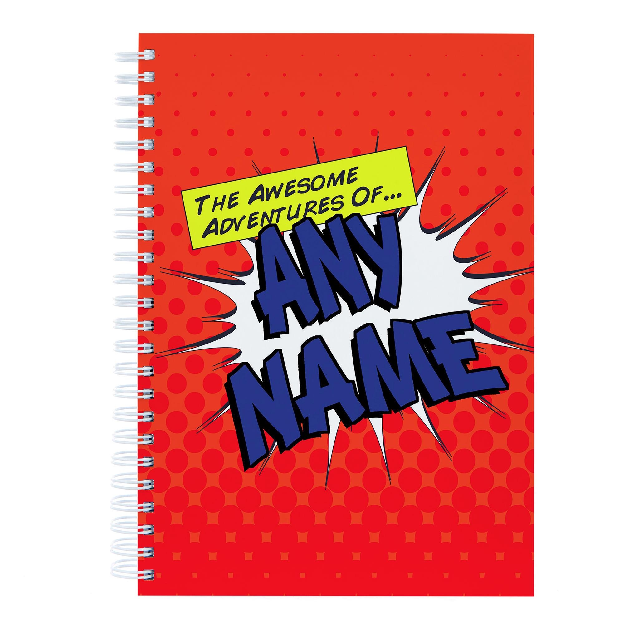 Personalised Awesome Adventures Notebook