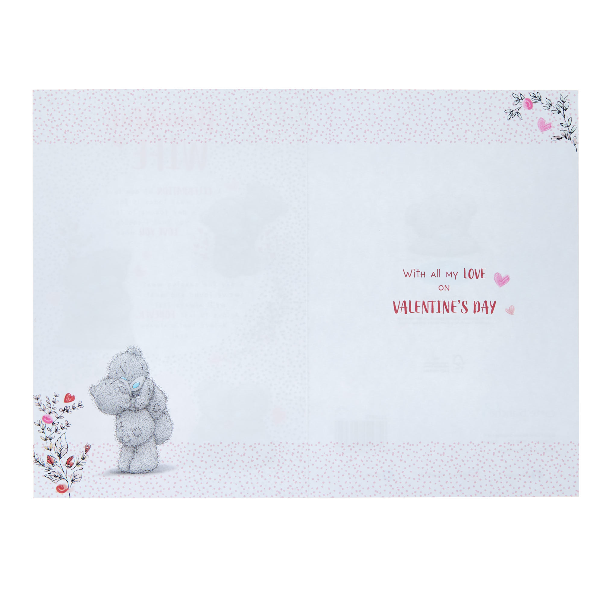 Tatty Teddy Beautiful Wife Valentine's Day Card