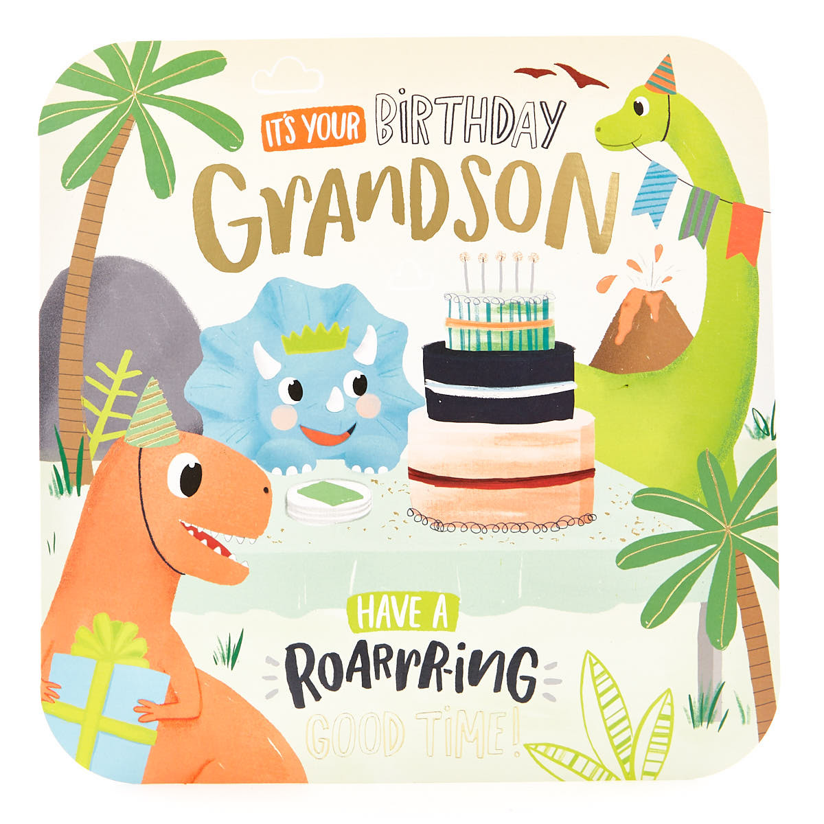 Buy Platinum Collection Birthday Card - Grandson Dinosaurs for GBP 1.79 ...