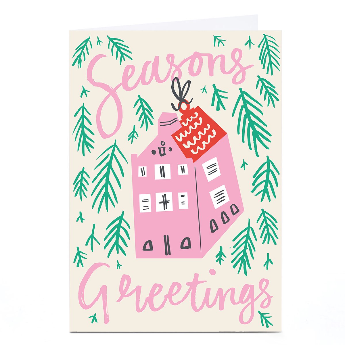 Personalise Ashley Le Quere Christmas Card - Seasons Greetings