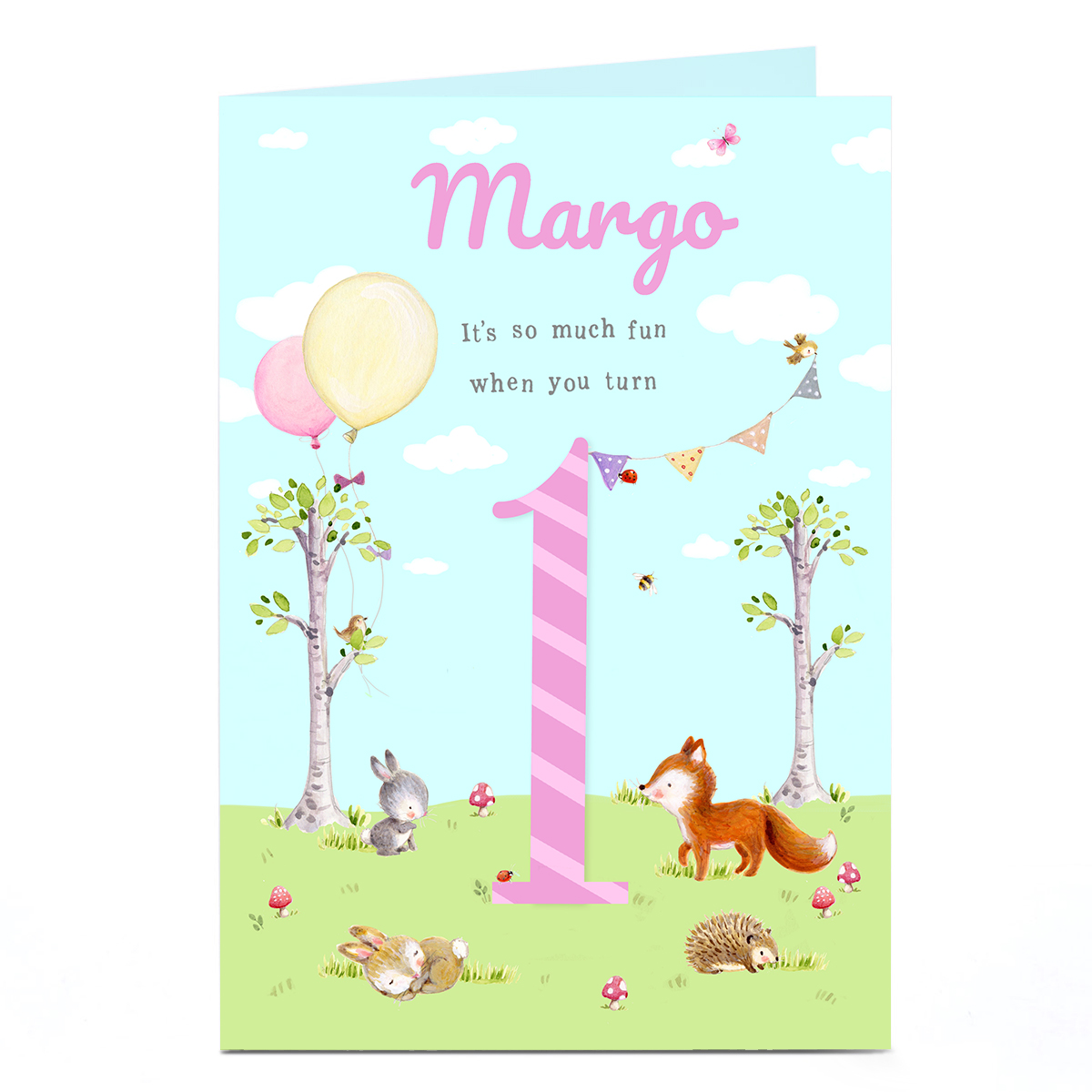 Personalised 1st Birthday Card - So Much Fun