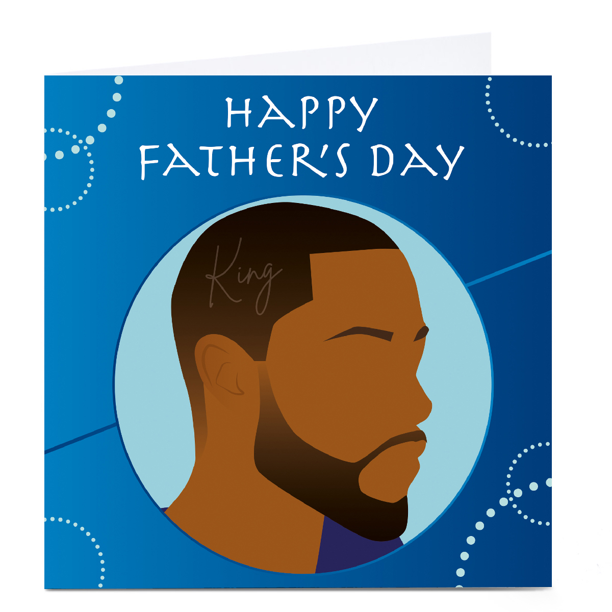 Buy Personalised Leanne Creative Fathers Day Card Blue Side Profile For Gbp 279 Card