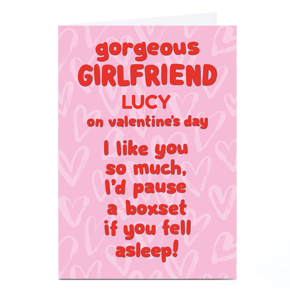 Personalised Shout! Valentine's Day Card - Girlfriend Boxset