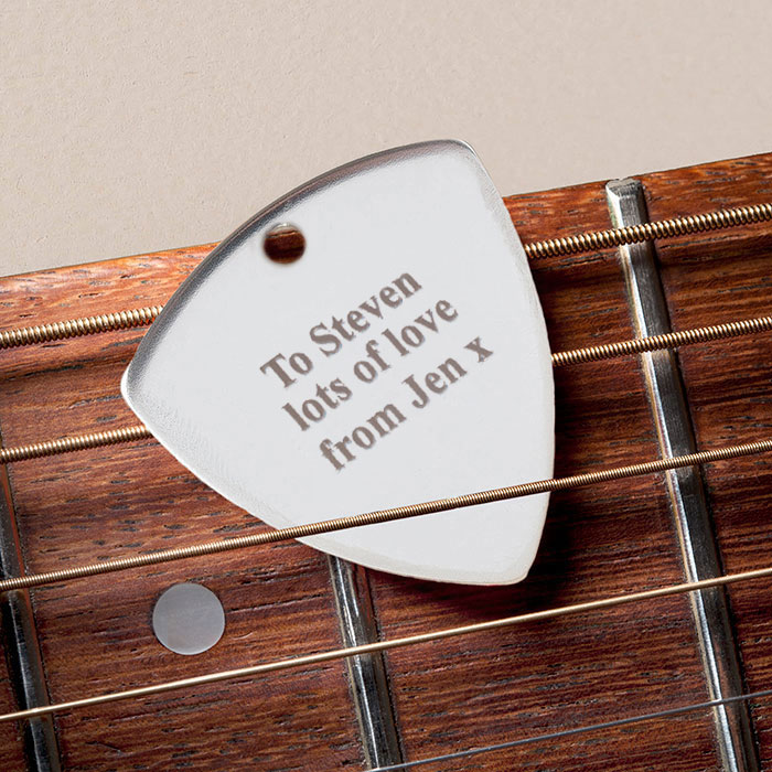 Personalised Engraved Guitar Plectrum