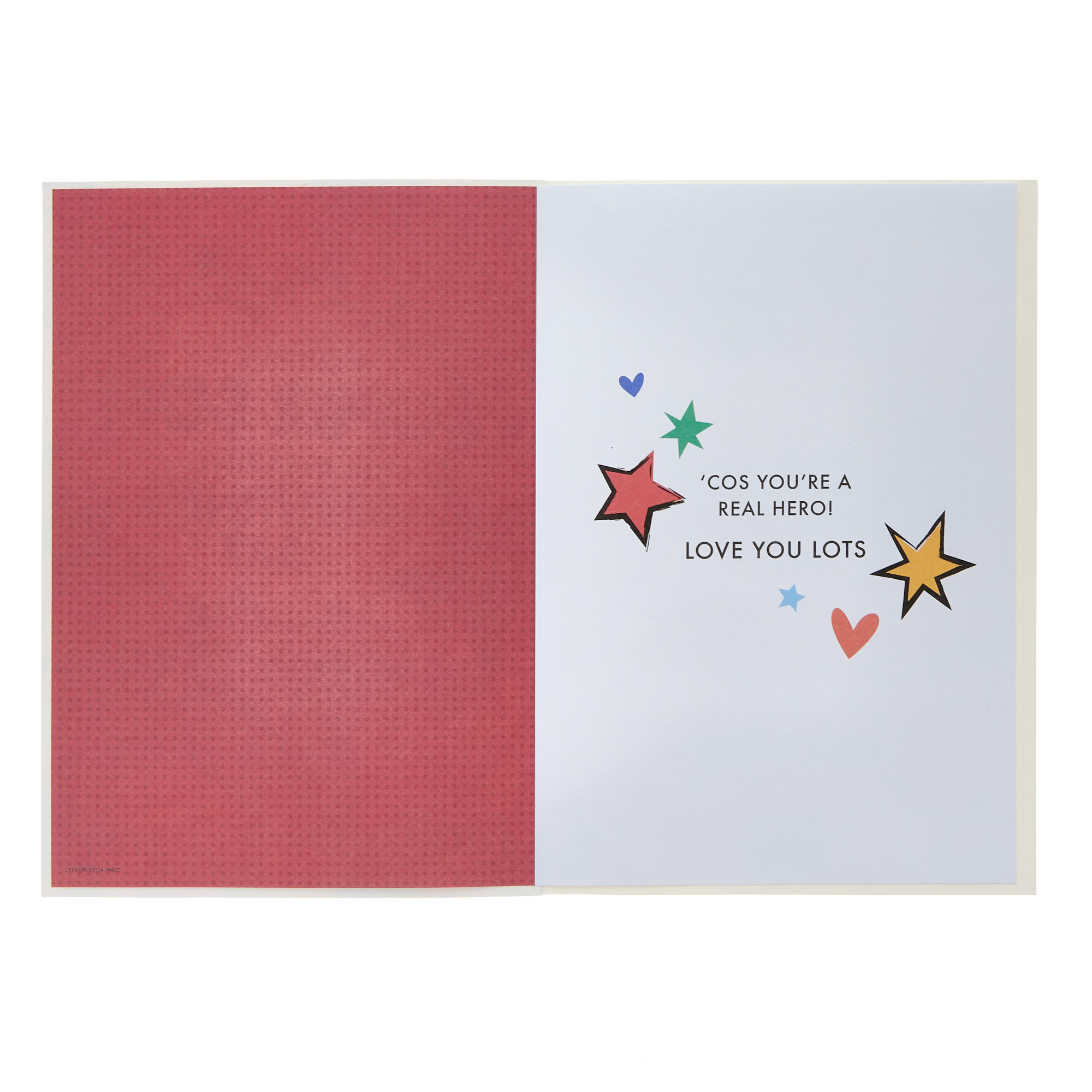 Son Super Hearts & Stars Valentine's Day Card