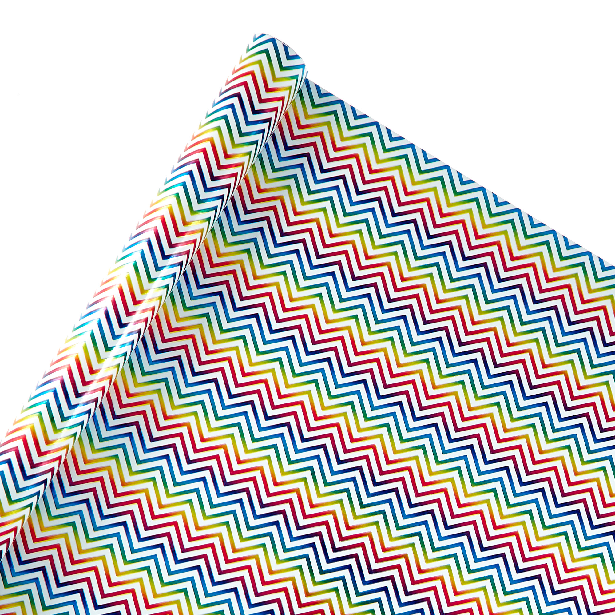 Rainbow Chevron Roll Wrap - 3 Metres 