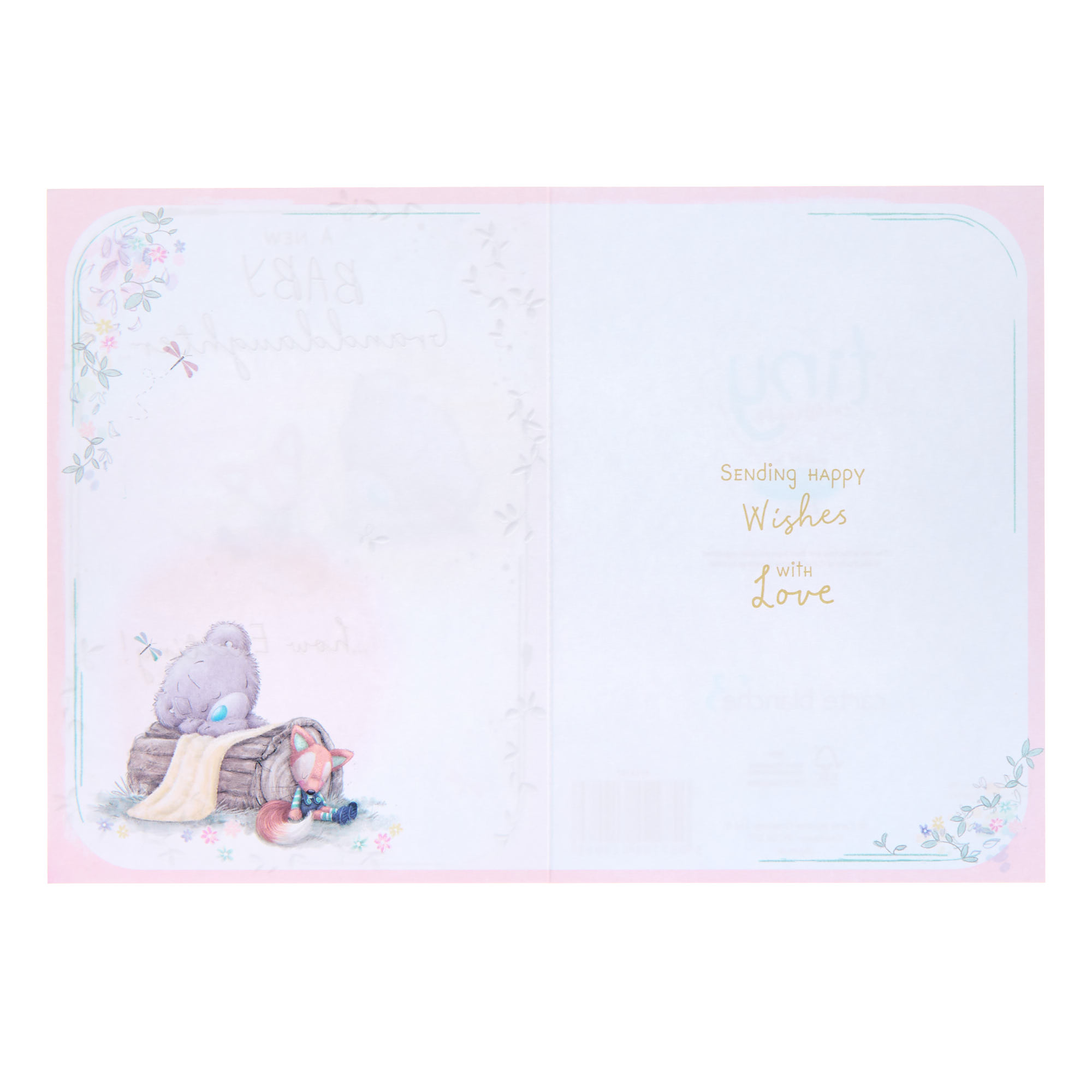 Me To You Tatty Teddy New Baby Granddaughter Card