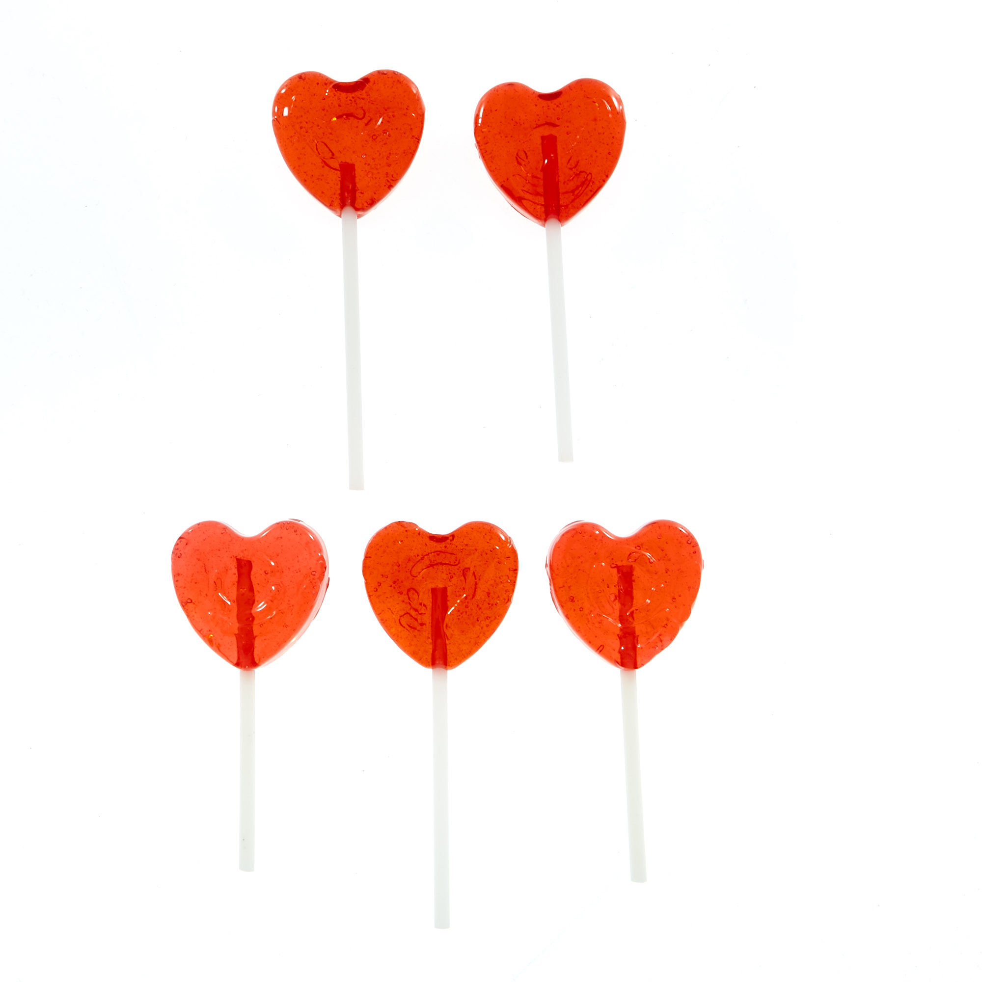 I Love You Boiled Heart Lollies - 12 Packs of 10