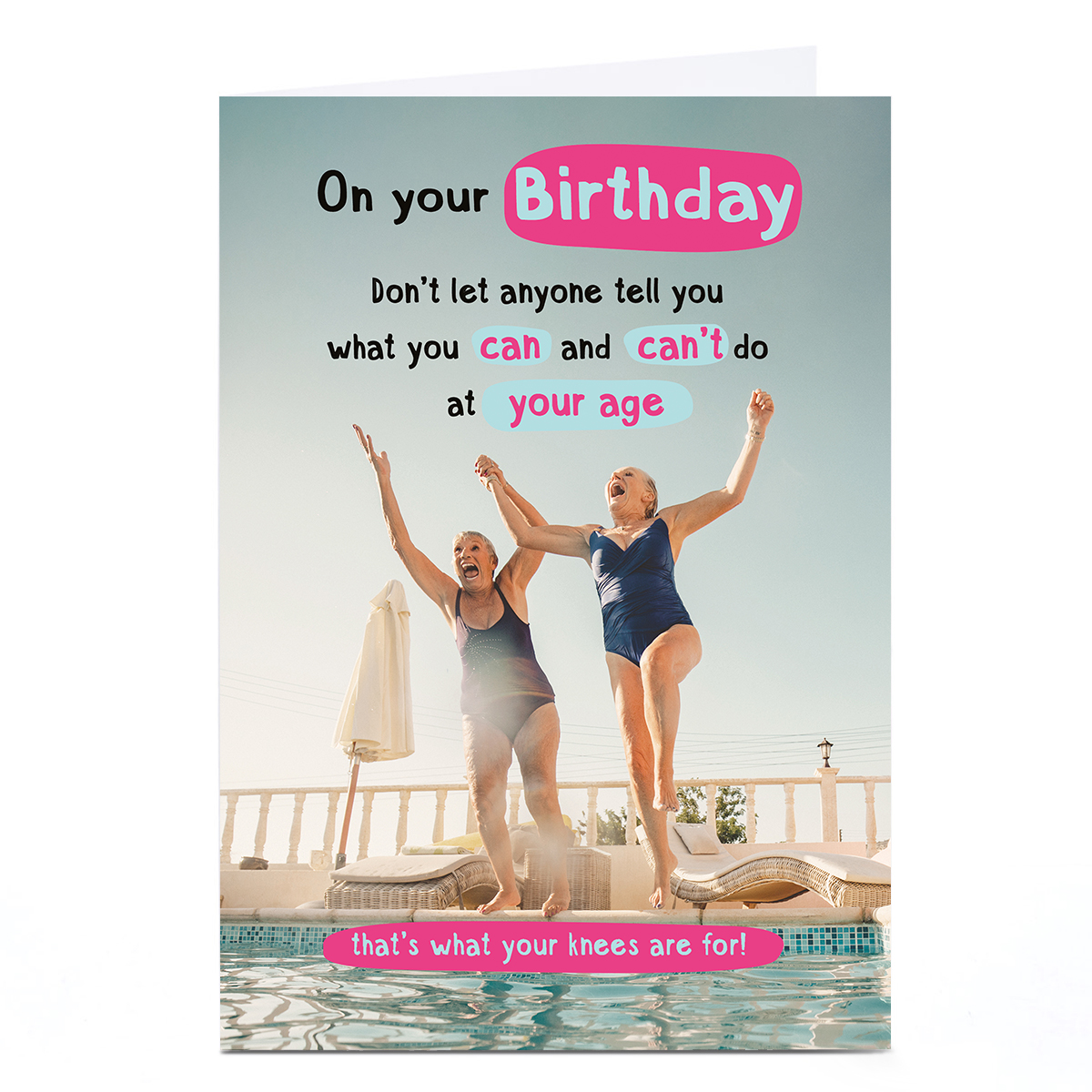 Personalised Birthday Card - Don't Let Anyone Tell You What You Can't Do