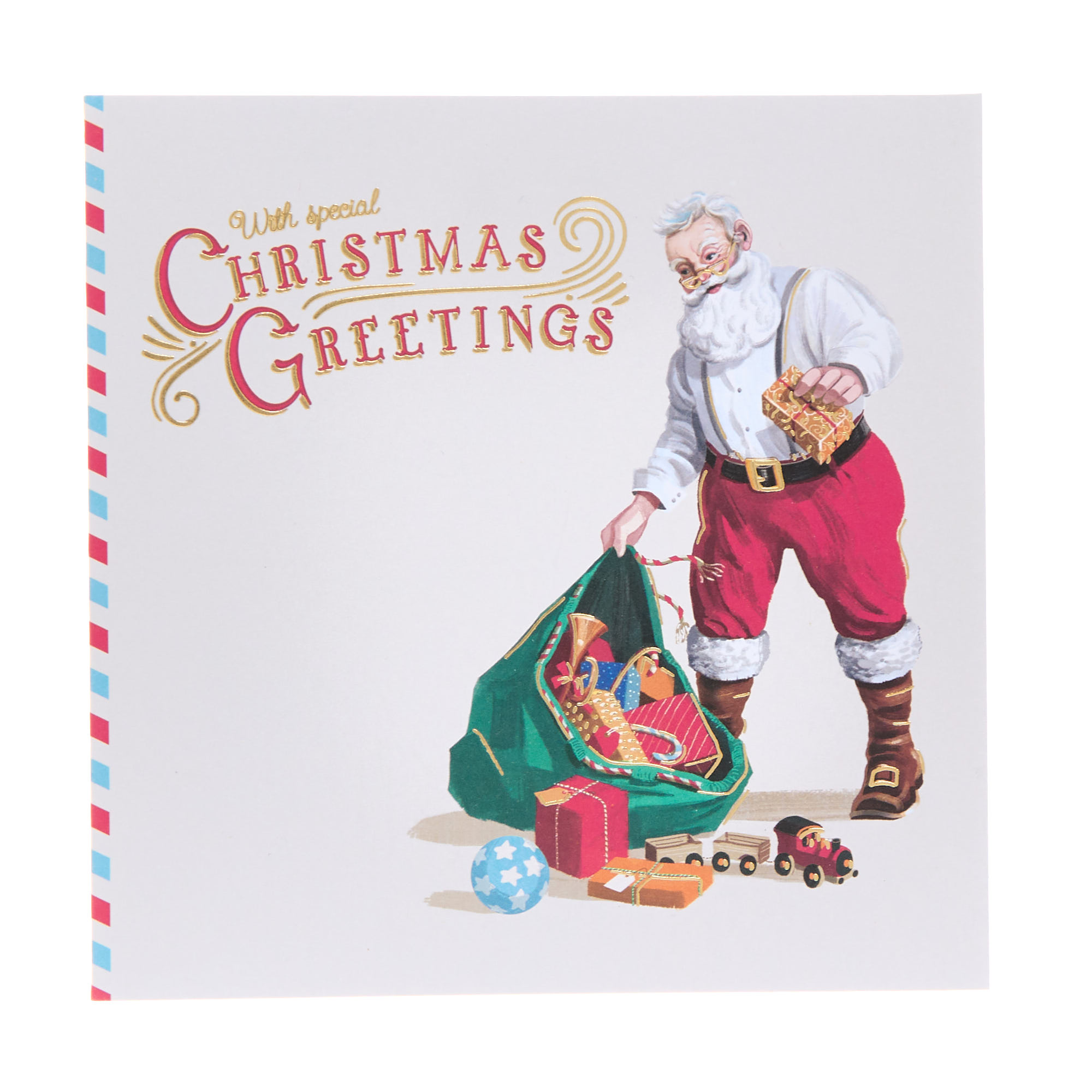 16 Charity Christmas Cards - Classic Santa (2 Designs)