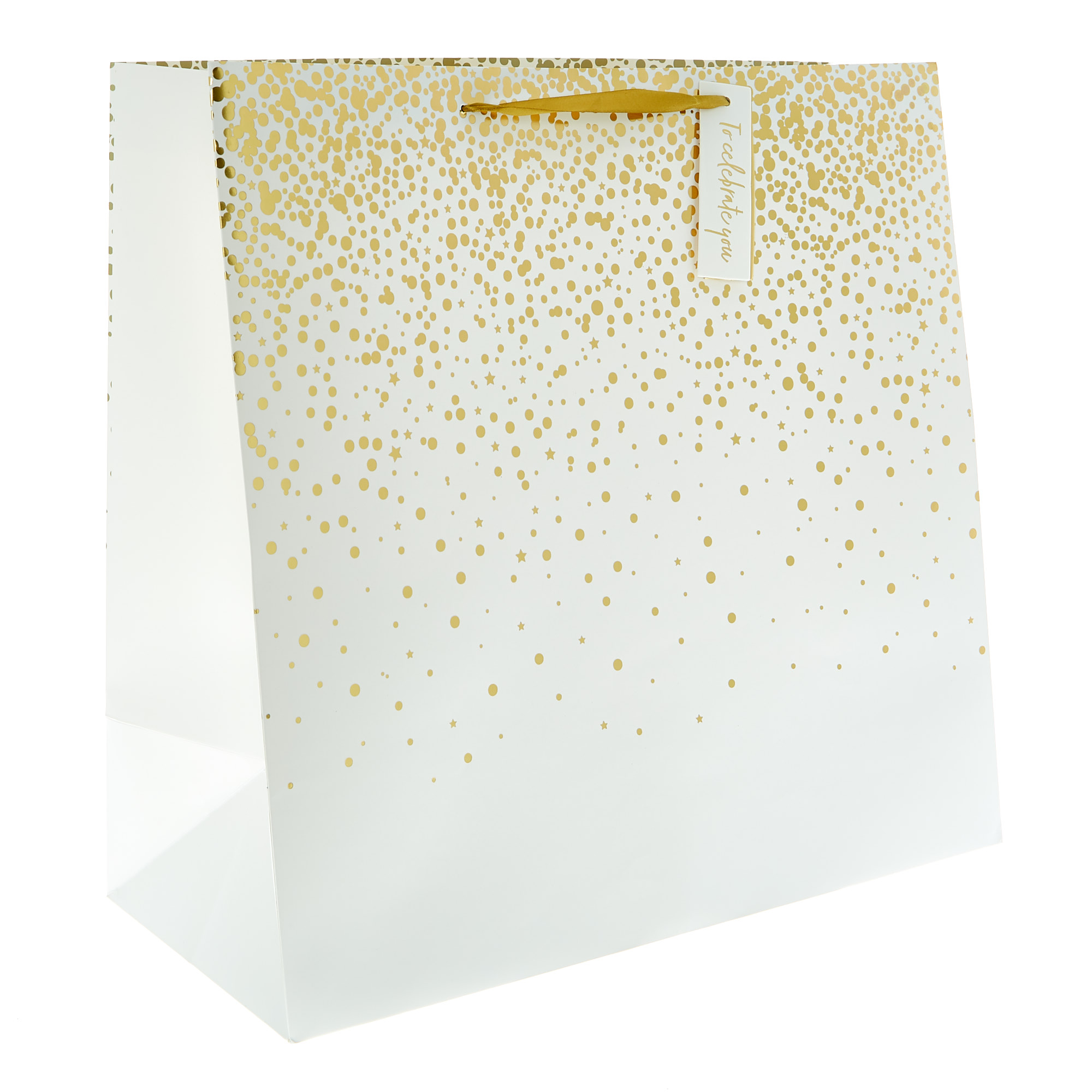 Buy Extra Large Square Gift Bag - Black Spots Something Special for GBP  1.99