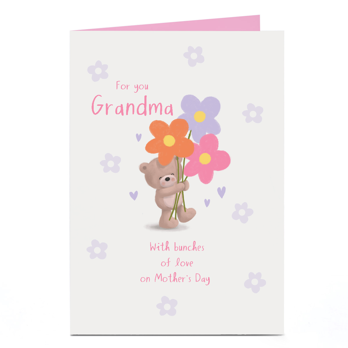 Personalised Hugs Mother's Day Card - Bunches of Love, Grandma