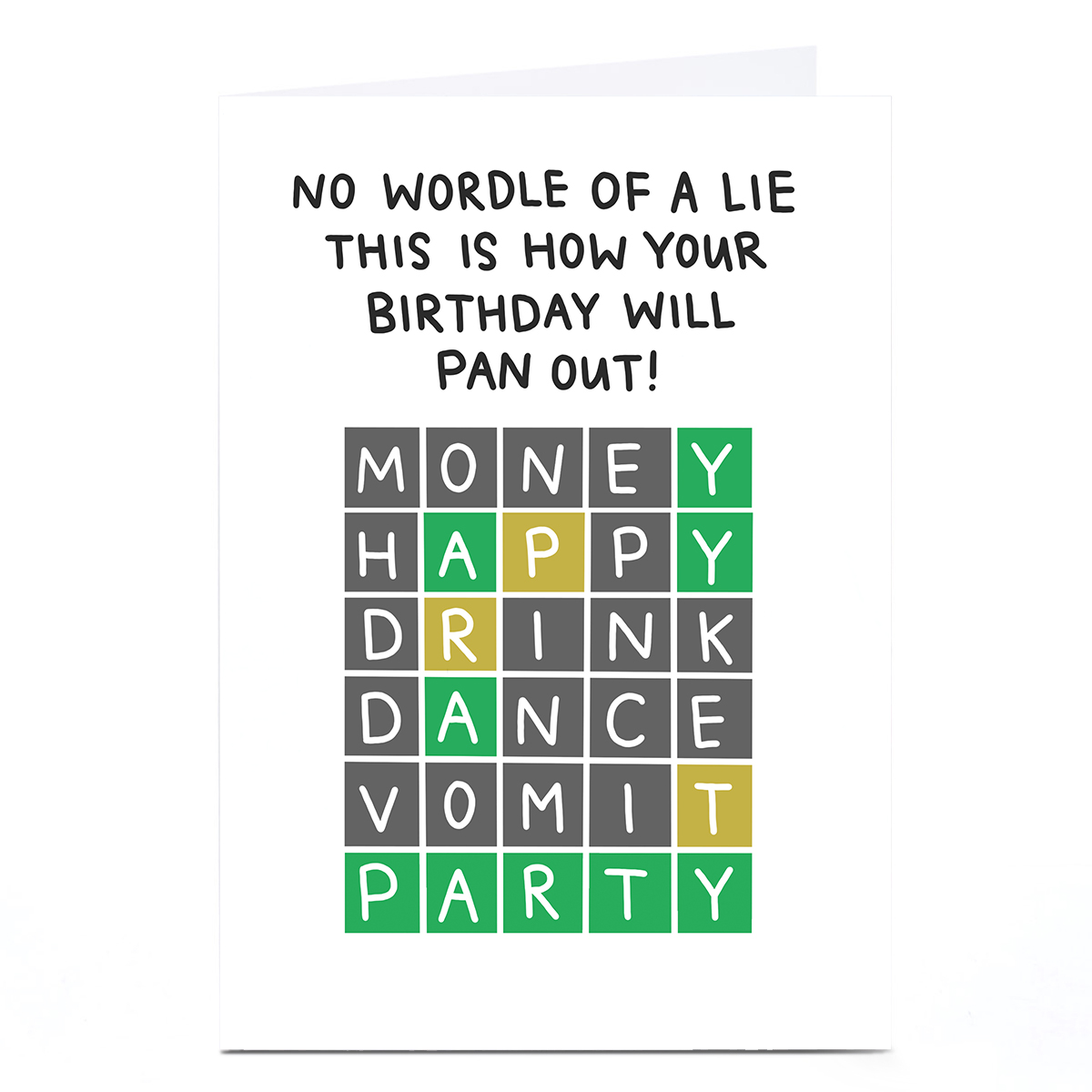 Buy Personalised Blue Kiwi Birthday Card No Wordle Of A Lie For Gbp 2 29 Card Factory Uk