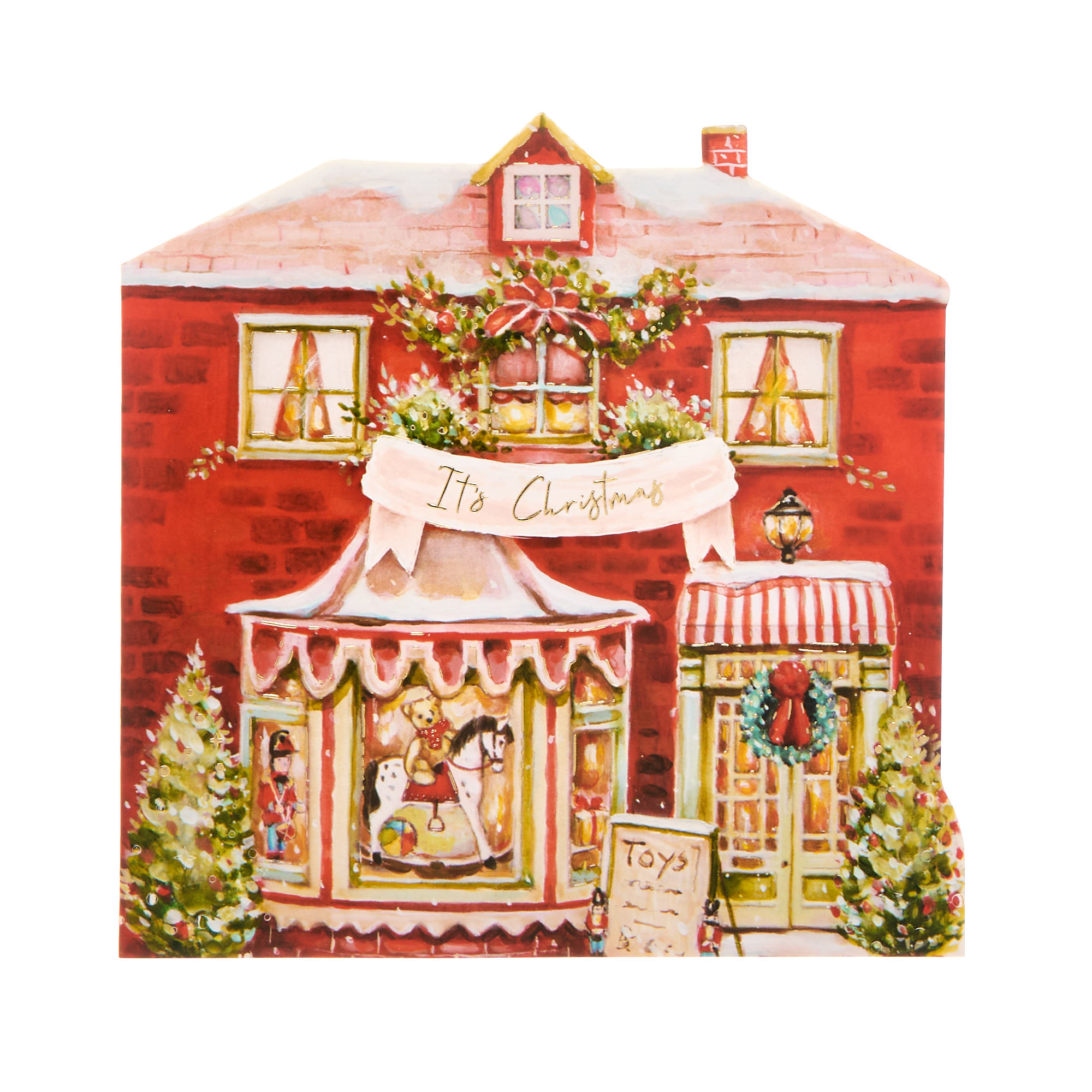 16 Charity Christmas Cards - Homes & Shops (2 Designs)