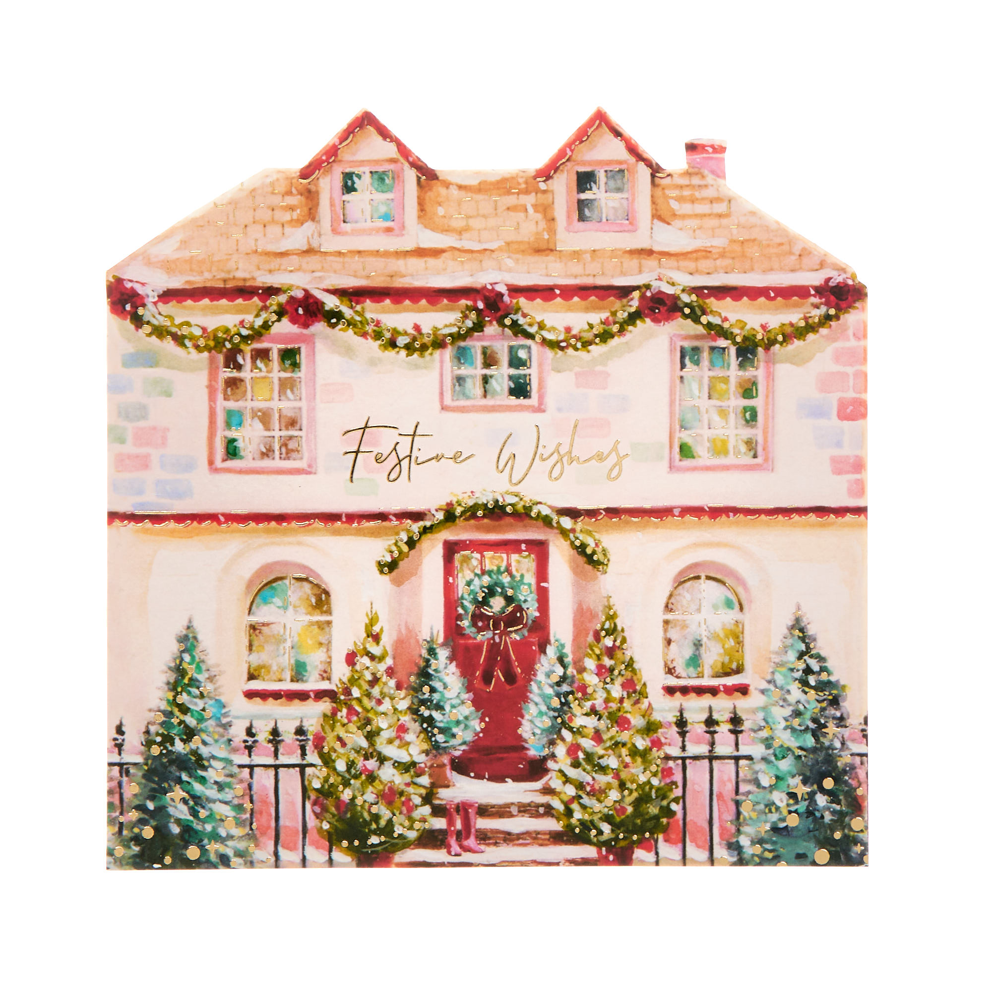 16 Charity Christmas Cards - Homes & Shops (2 Designs)