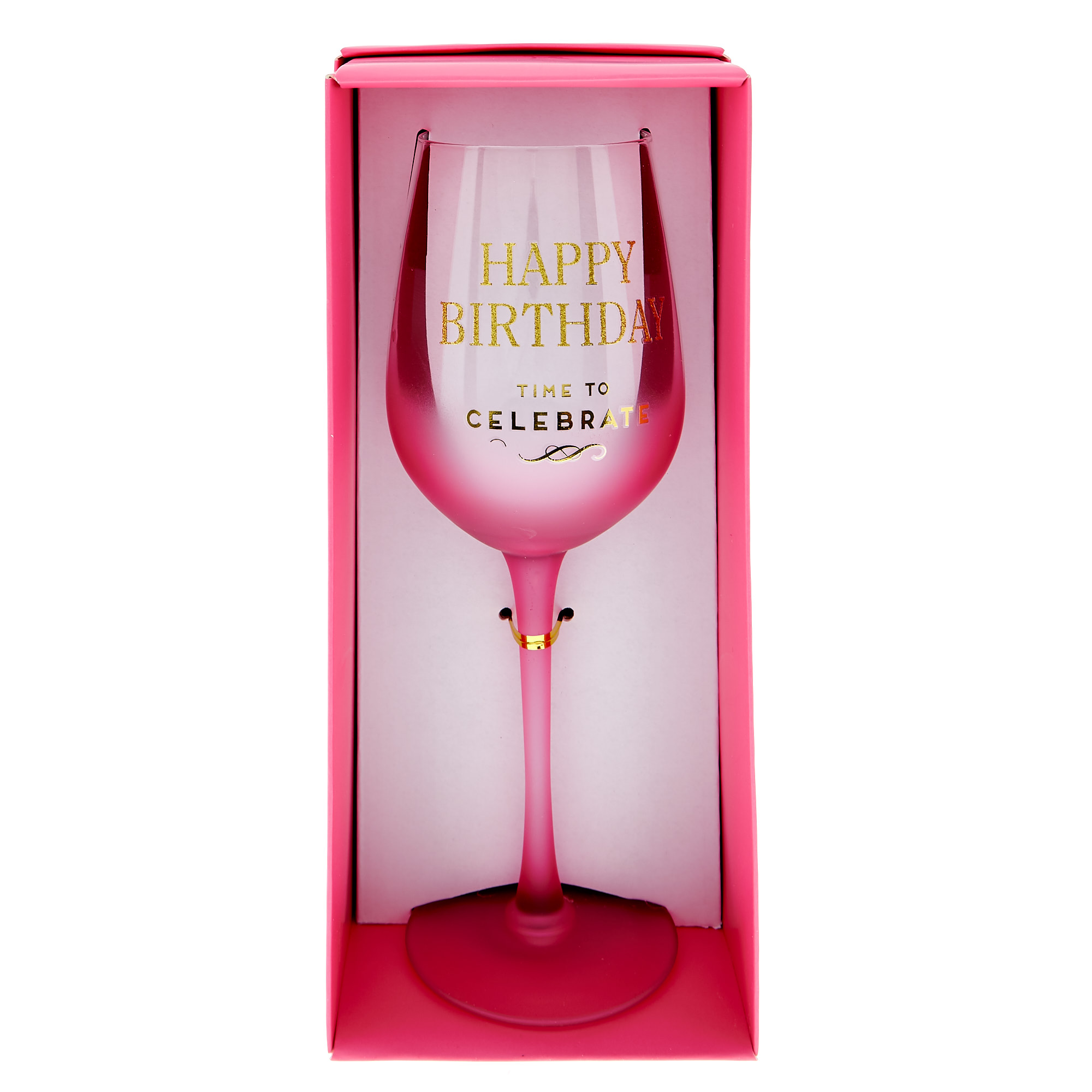 Buy Happy Birthday Wine Glass Time To Celebrate For Gbp 4 99 Card