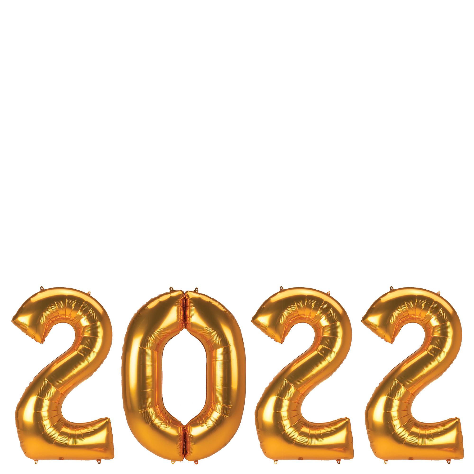 2022 Jumbo Gold Number Balloon Bundle