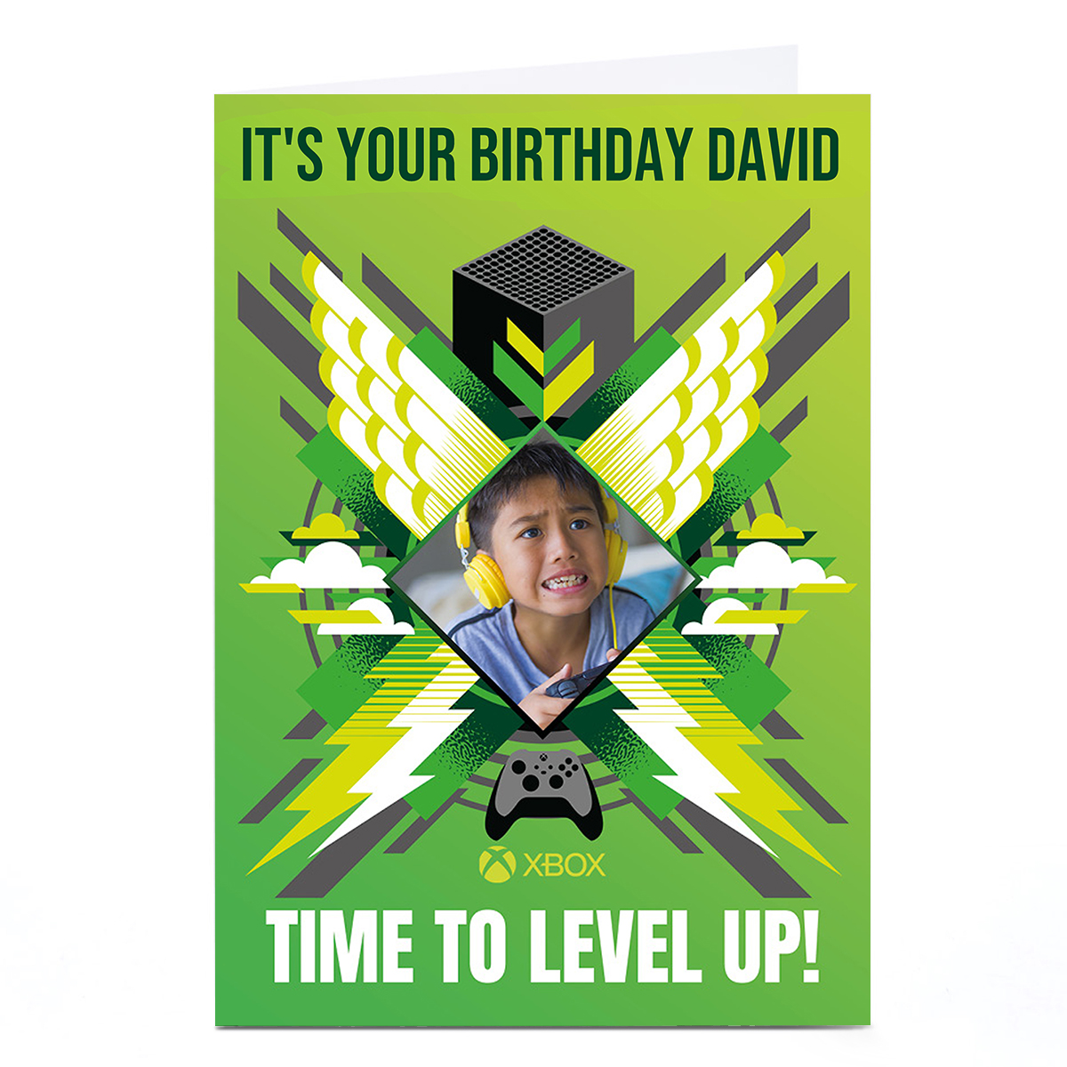 Photo Xbox Birthday Card - Time to Level Up!