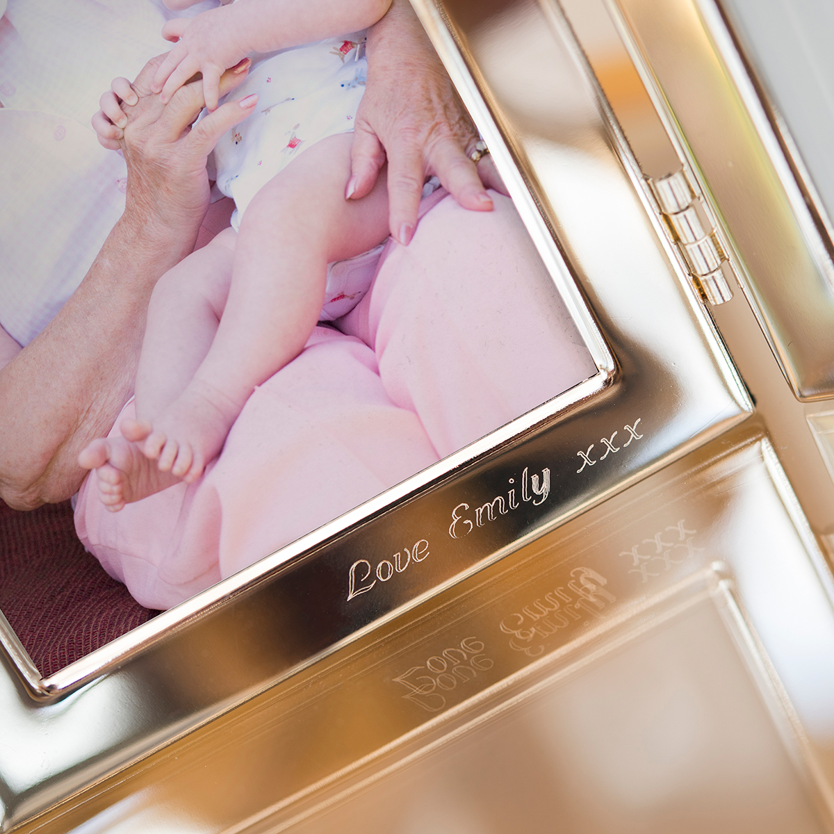 Engraved Clock & Photo Frame