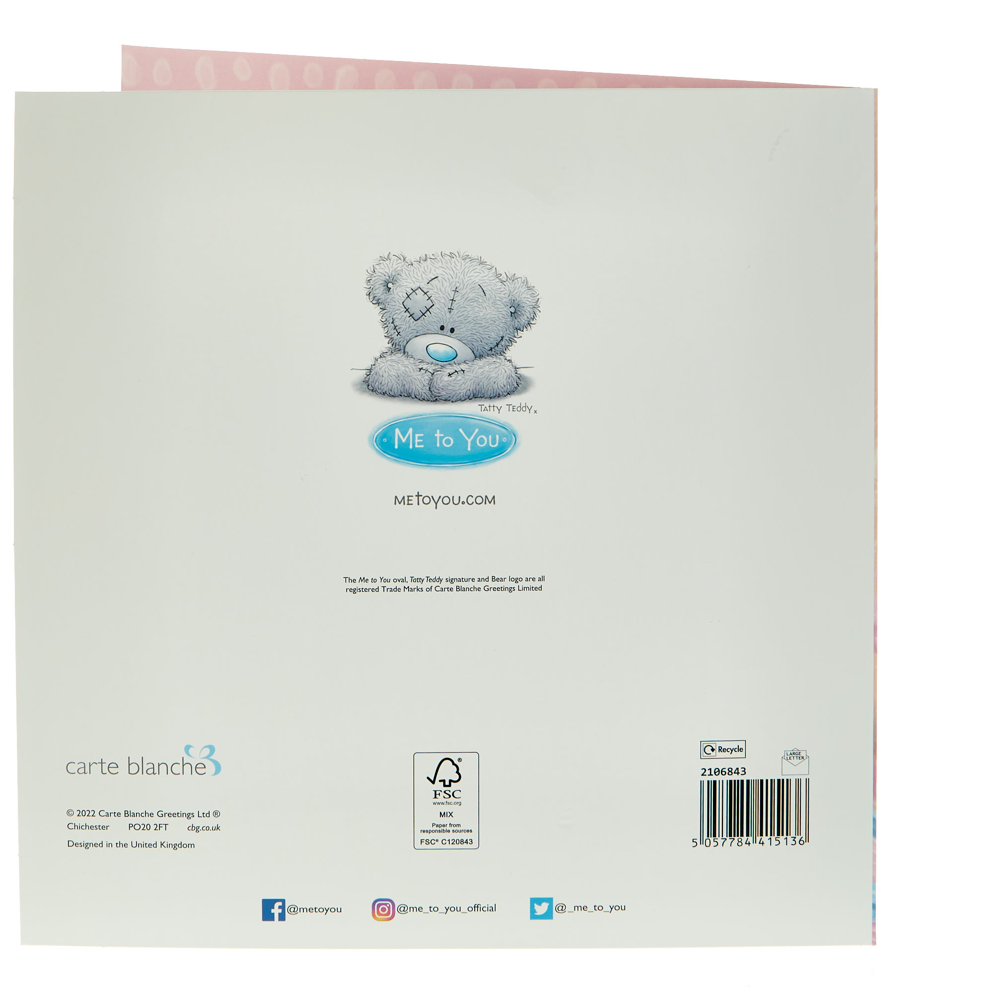 Mum With Love Tatty Teddy Me To You Mother's Day Card