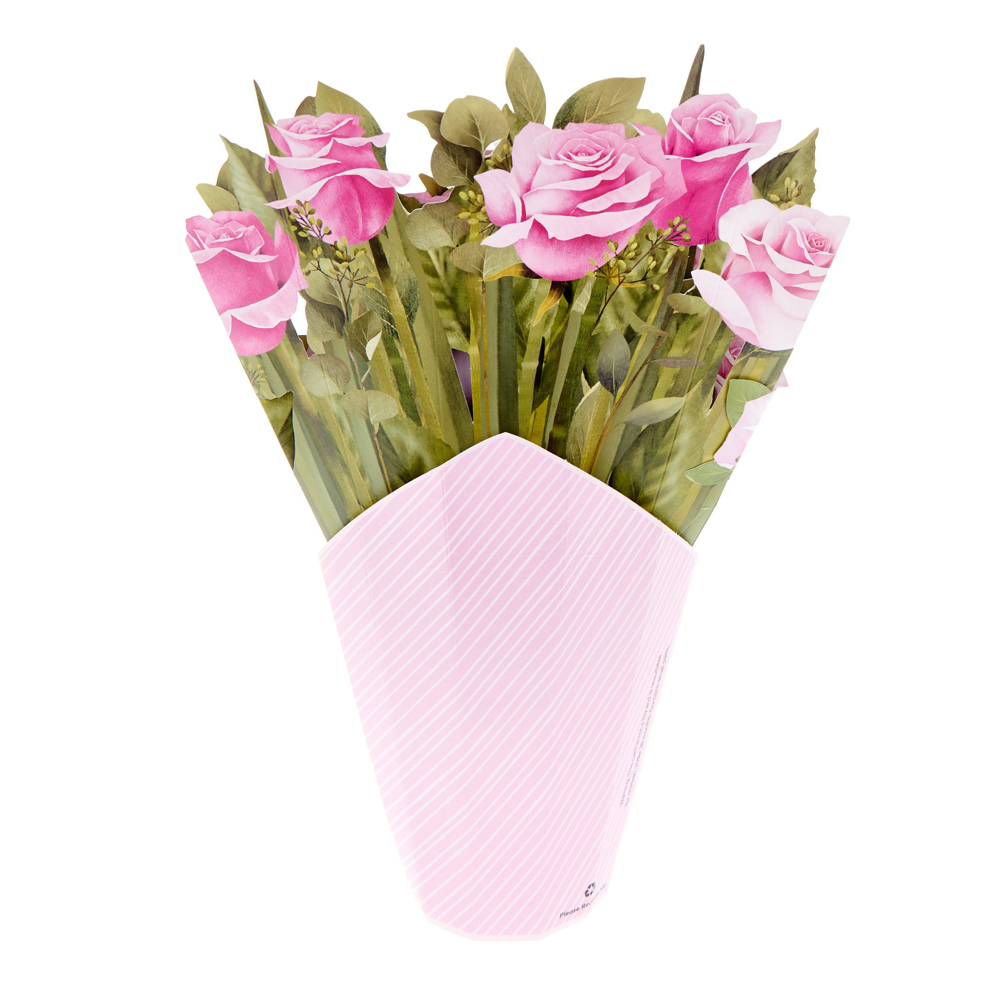 Girlfriend Floral Bouquet 3D Pop-Out Valentine's Day Card