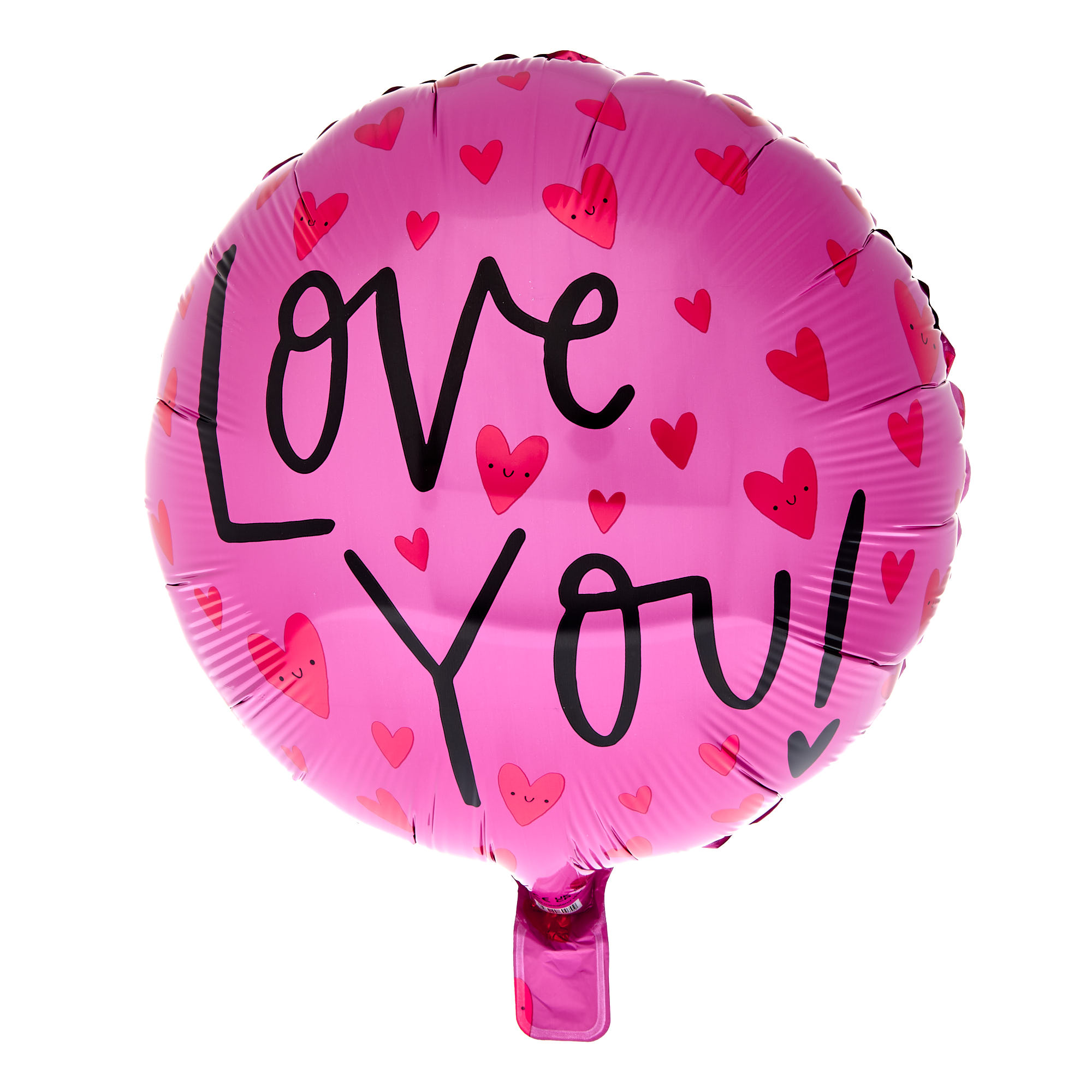 Love You Smiley Hearts Balloon & Sharing Cookie - Delivered Inflated!