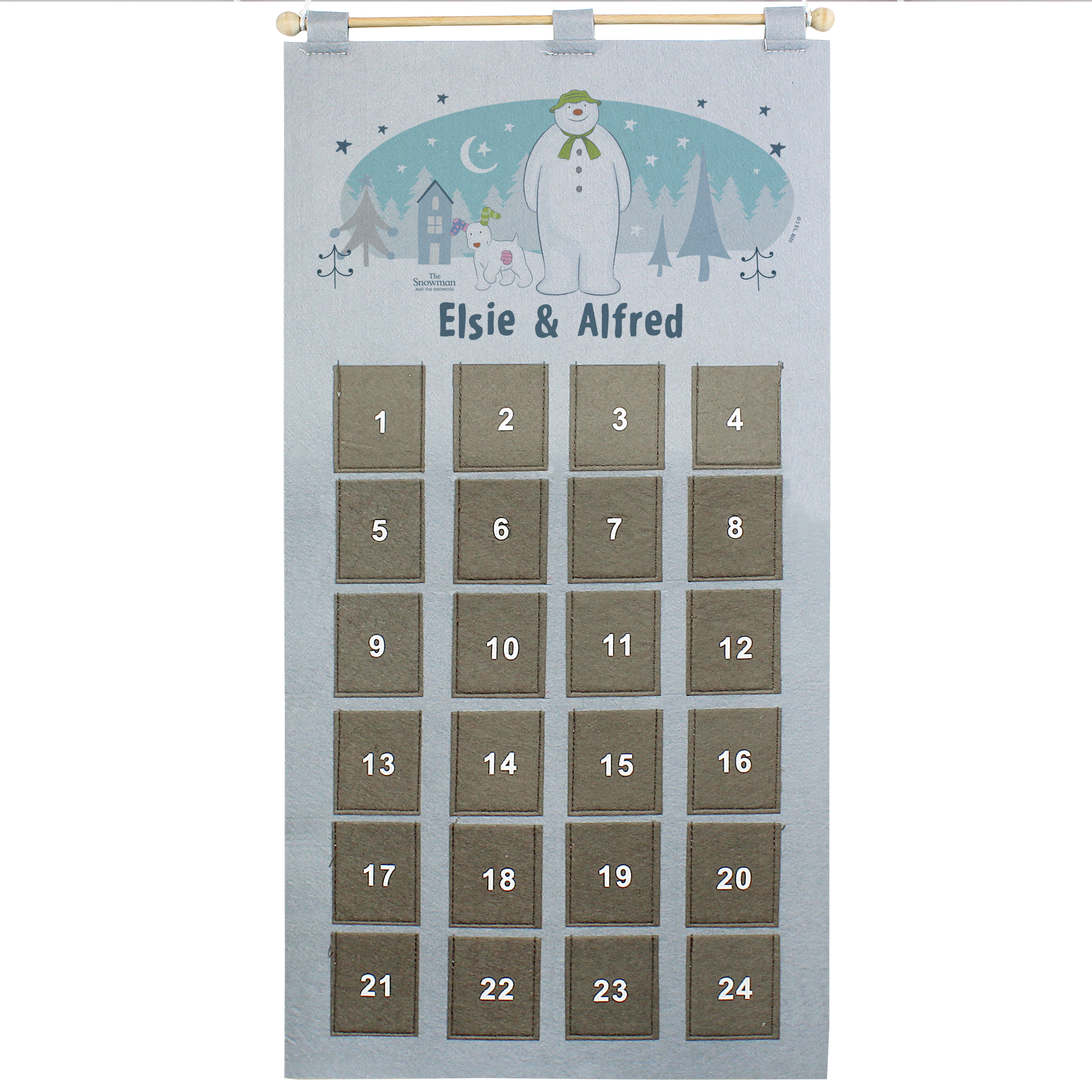 Personalised The Snowman & the Snowdog Advent Calendar