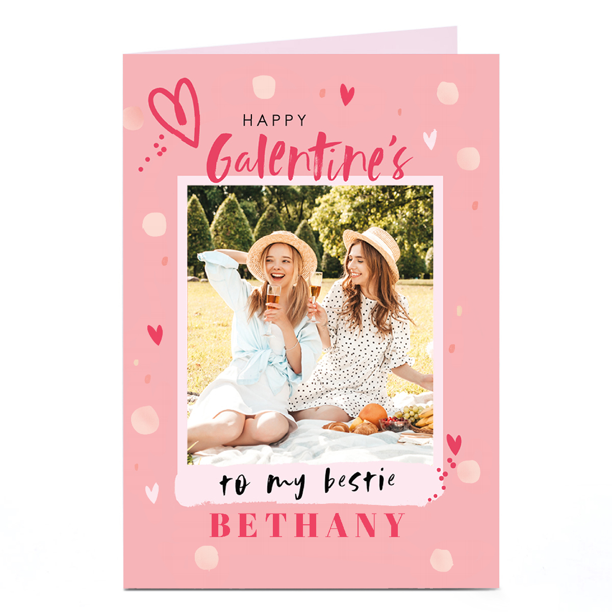 Photo Valentine's Day Card - Happy Galentine's To My Bestie