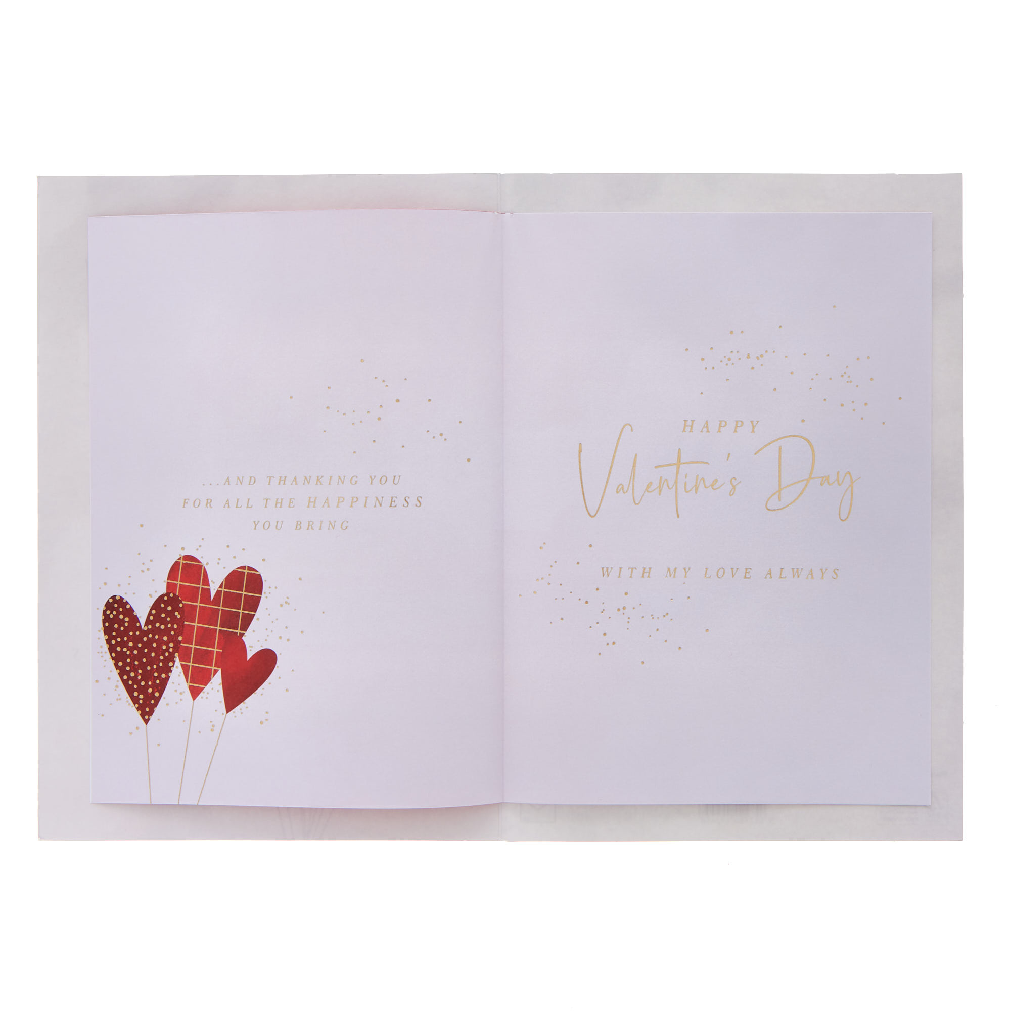 Husband Heart Balloons Valentine's Day Card