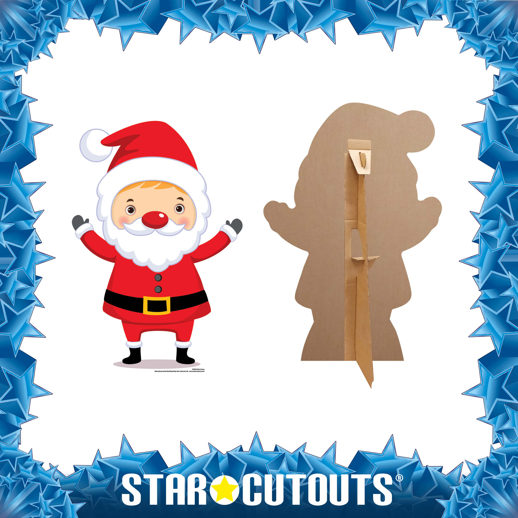 Mini Santa Claus Cardboard Cutout