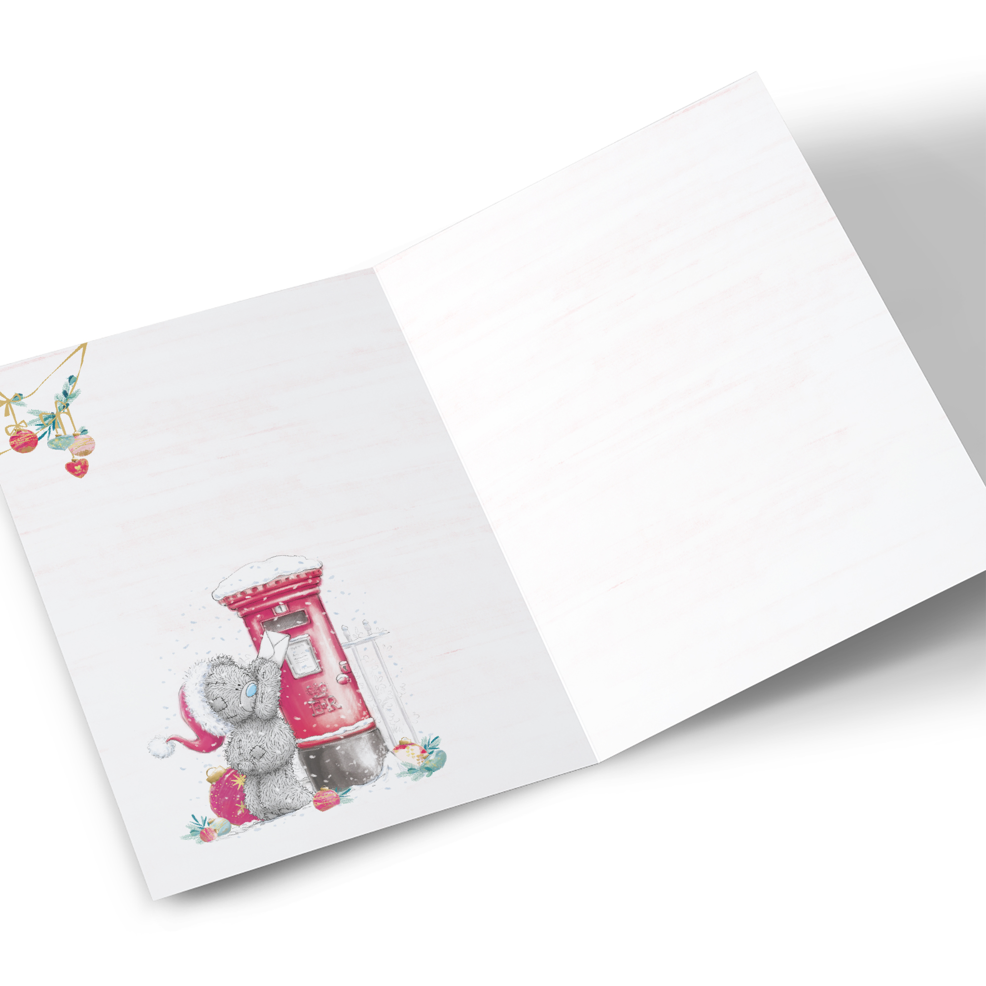 Personalised Tatty Teddy Christmas Card - Christmas Postbox, Our House to Yours