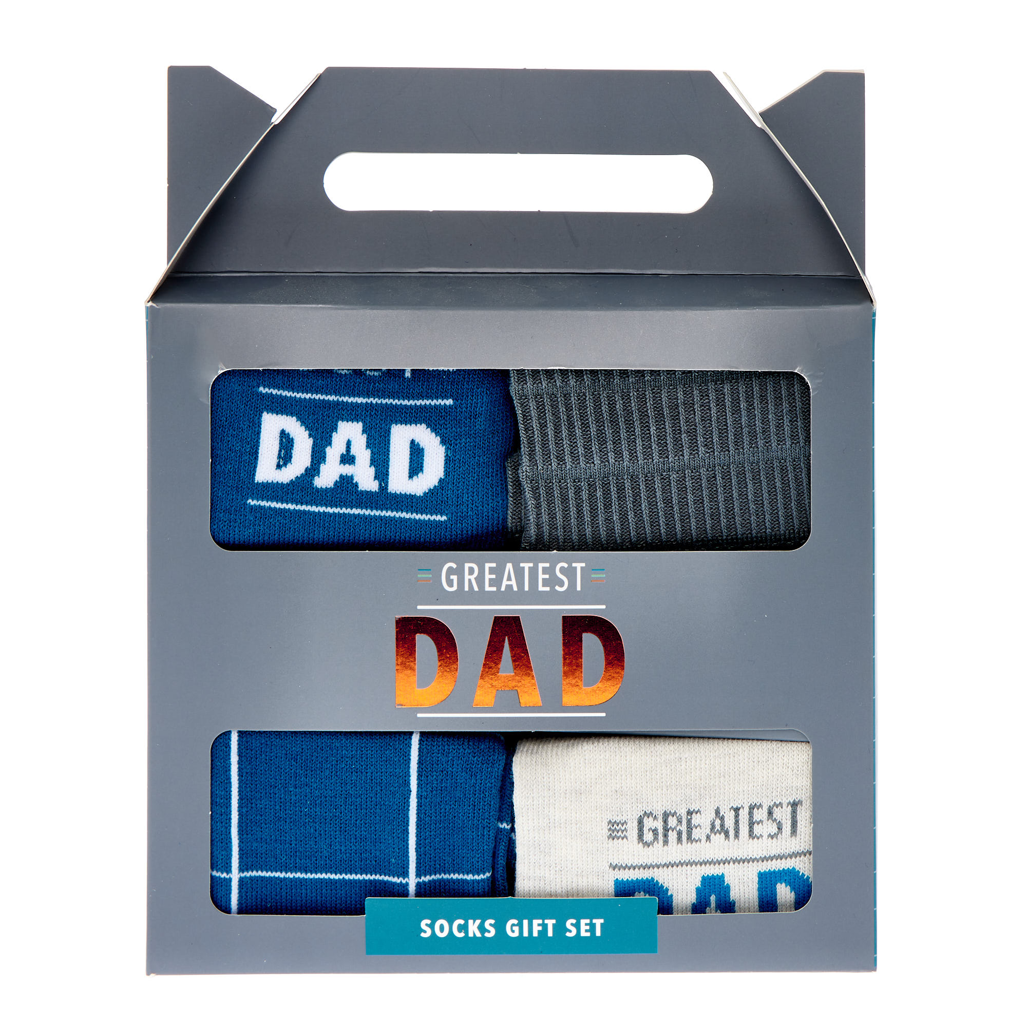 Greatest Dad Socks Gift Set - 4 Pairs