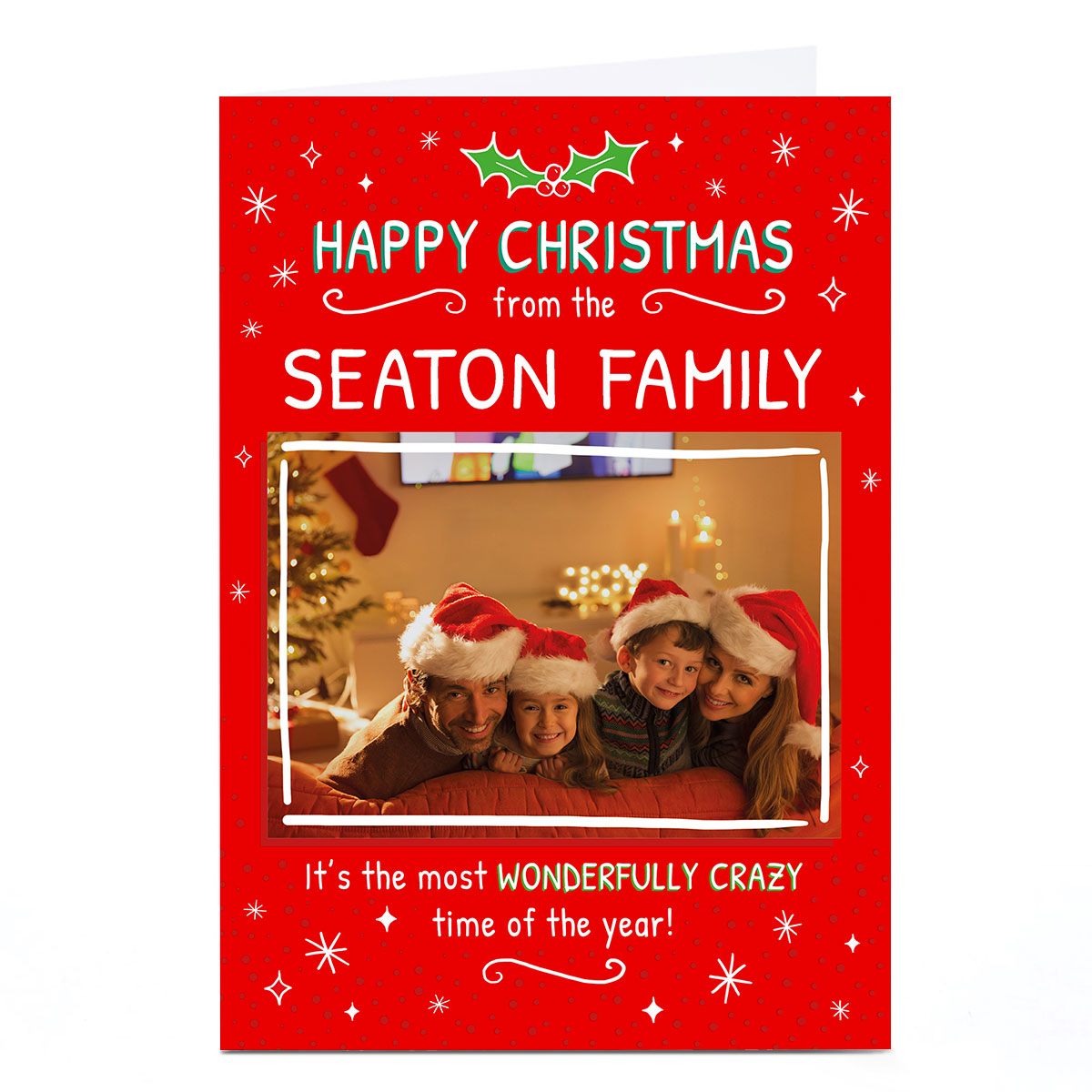 Photo Christmas Card - Wonderfully Crazy