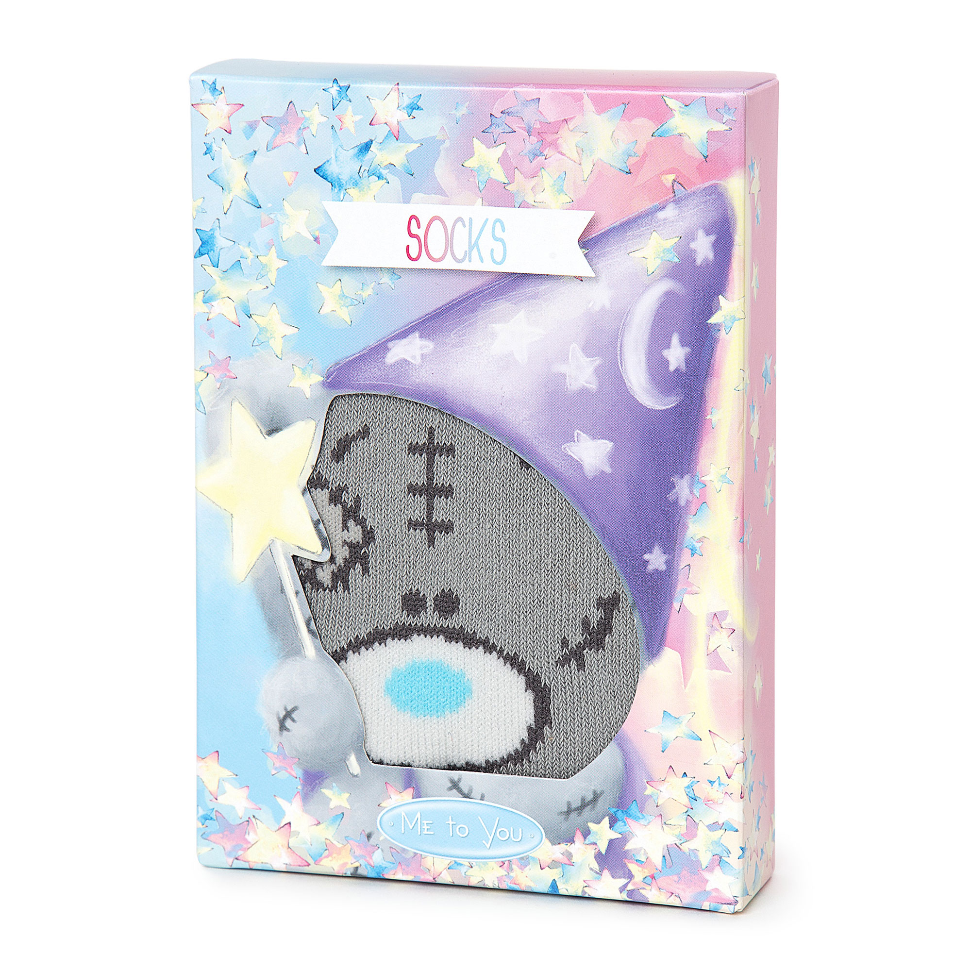 Me To You Tatty Teddy Purple Polka-Dot Socks