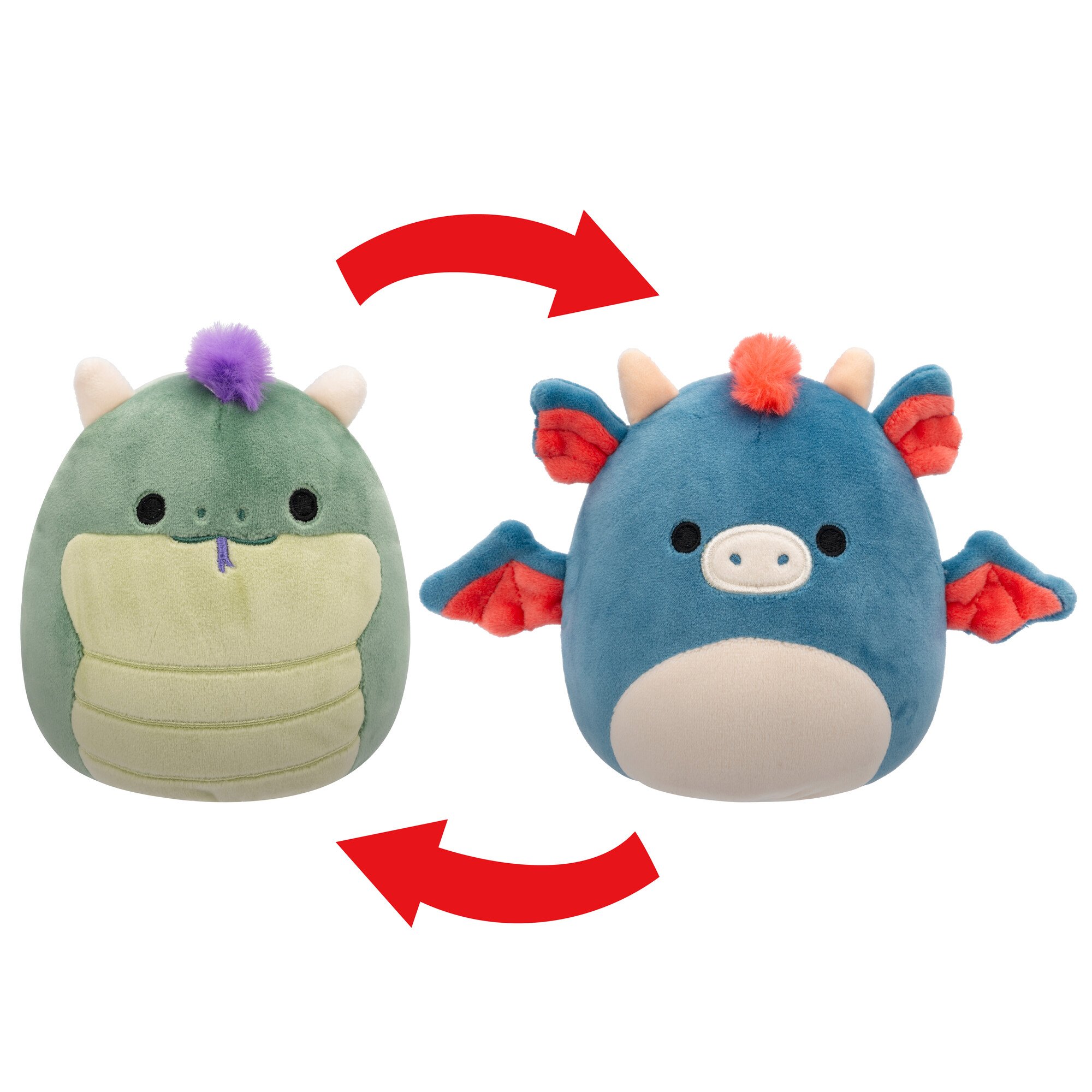 Squishmallows Flip-A-Mallows 5-Inch Magtus & Carin 