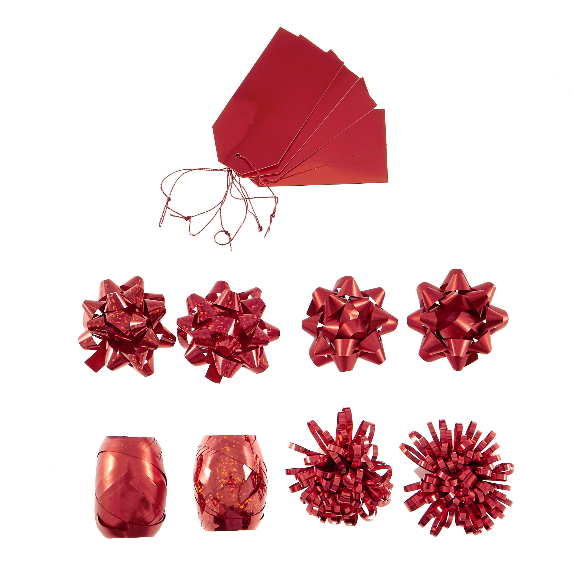 Luxury Red Gift Wrap Accessories Pack