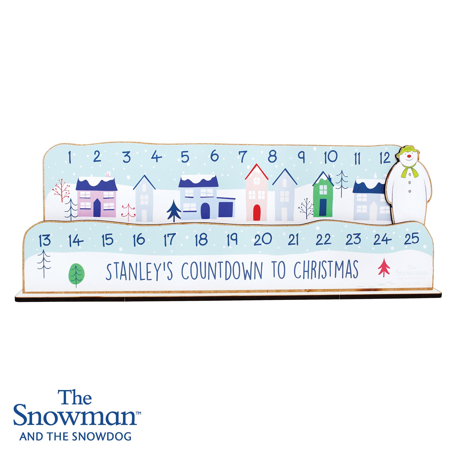 Personalised The Snowman Christmas Advent Countdown Kit