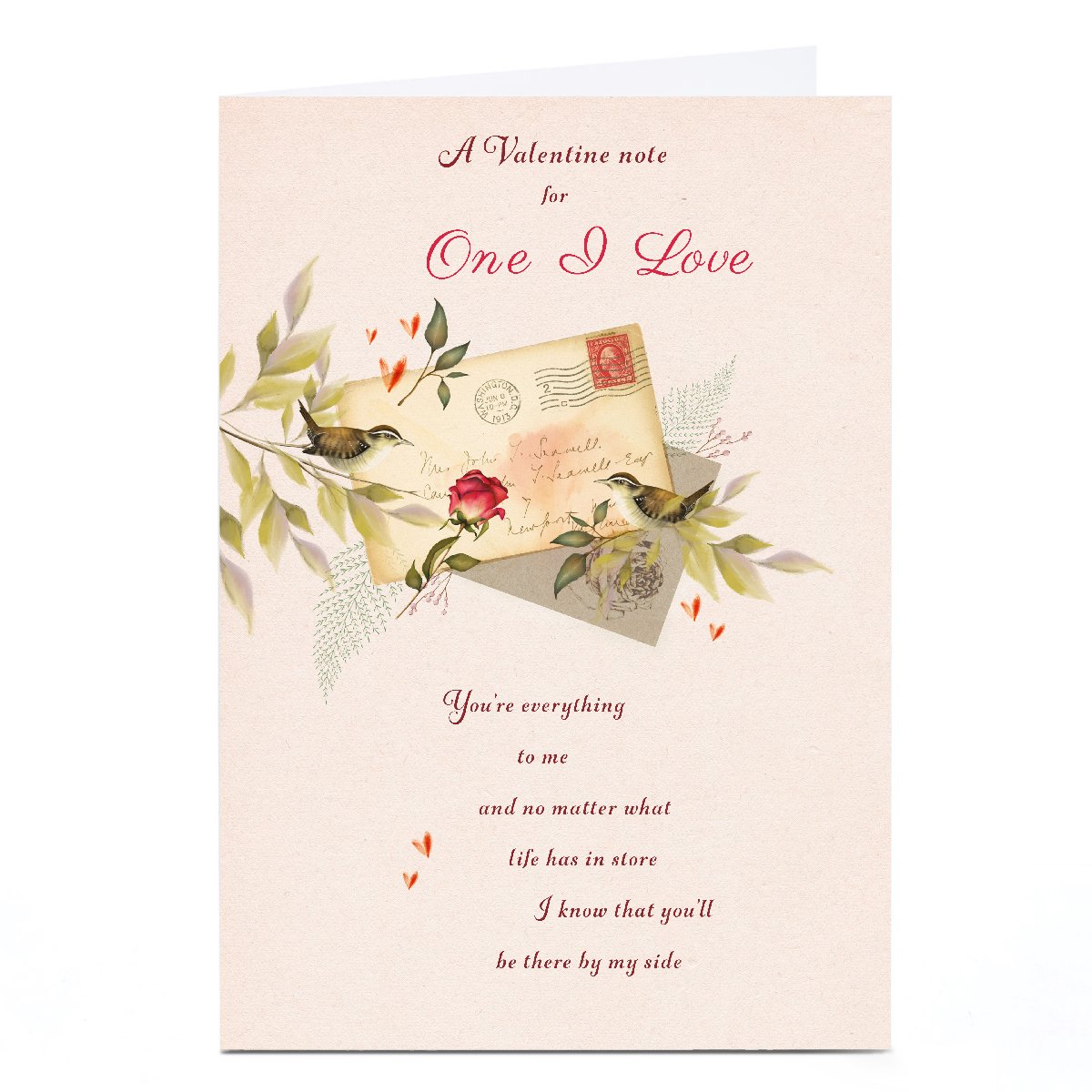 Personalised Valentine's Day Card - Valentine Note, One I Love