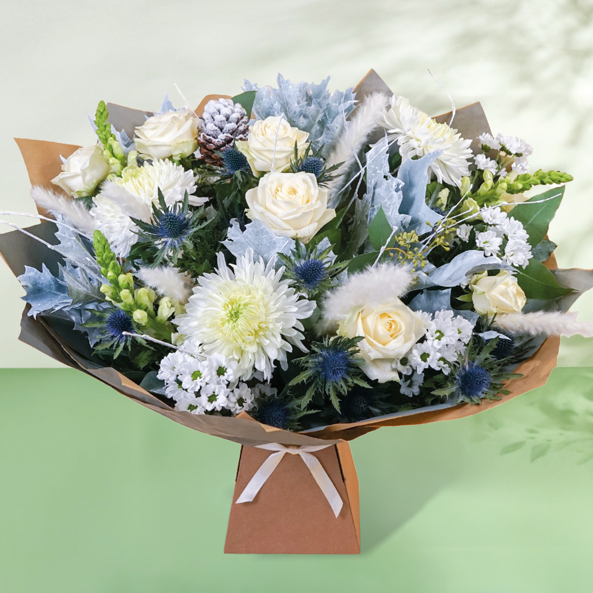 Snowflake Sparkle Flower Bouquet - Free Delivery!