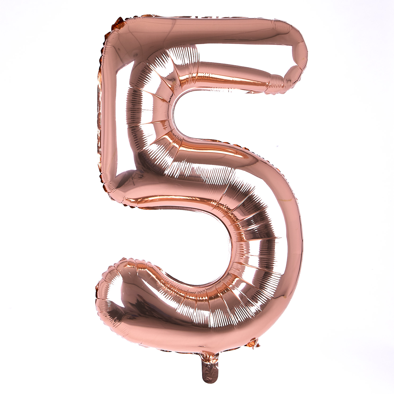 gold number 5 balloon