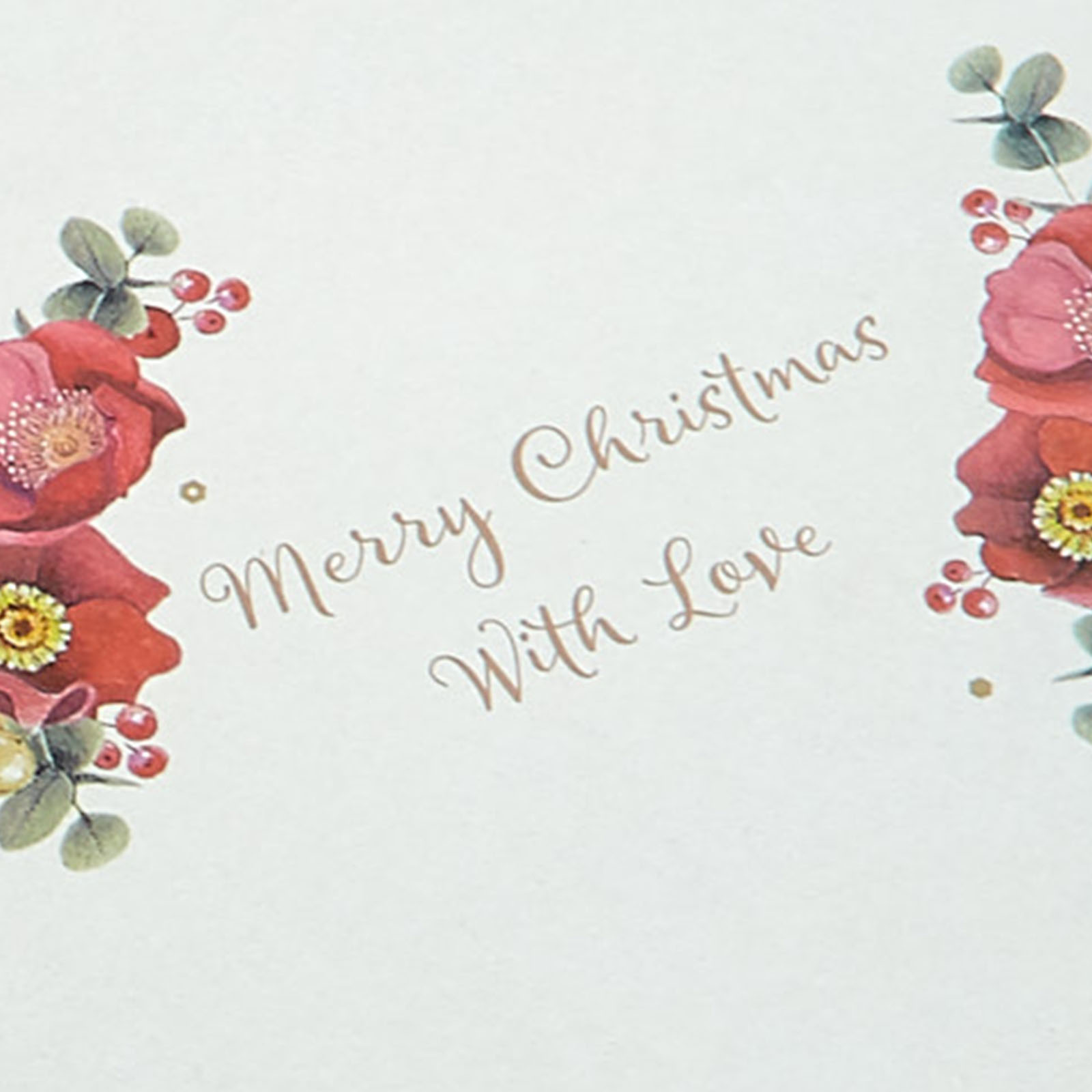 Christmas Card - Special Mother Red Flowers