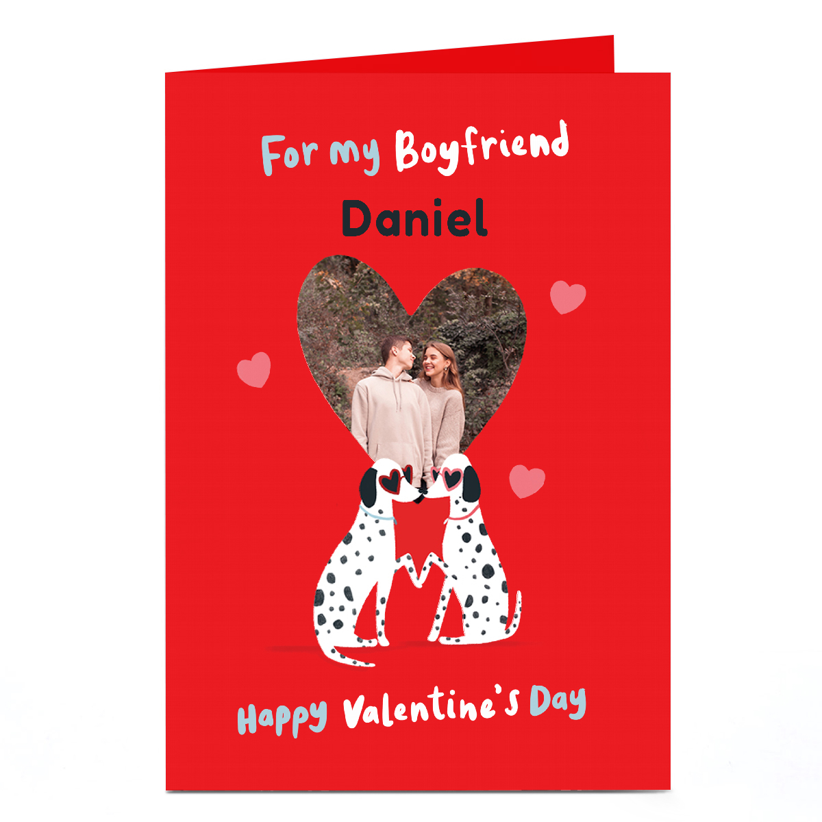 Photo Valentine's Day Card - Dalmatian Dogs, Boyfriend