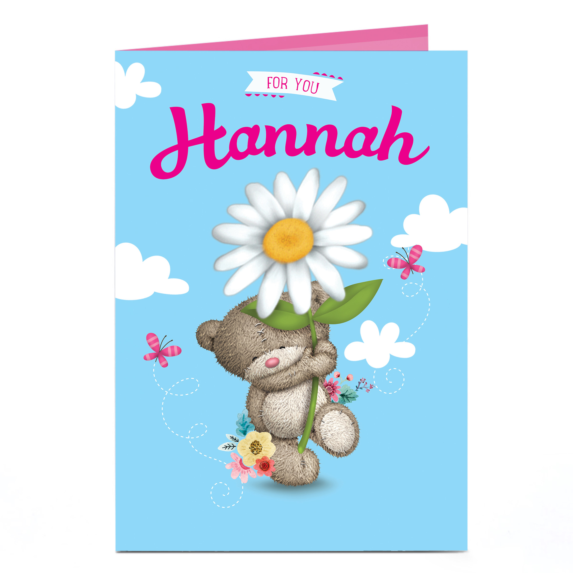 Buy Personalised Hugs Bear Card For You Giant Daisy For Gbp 179 Card Factory Uk 6859