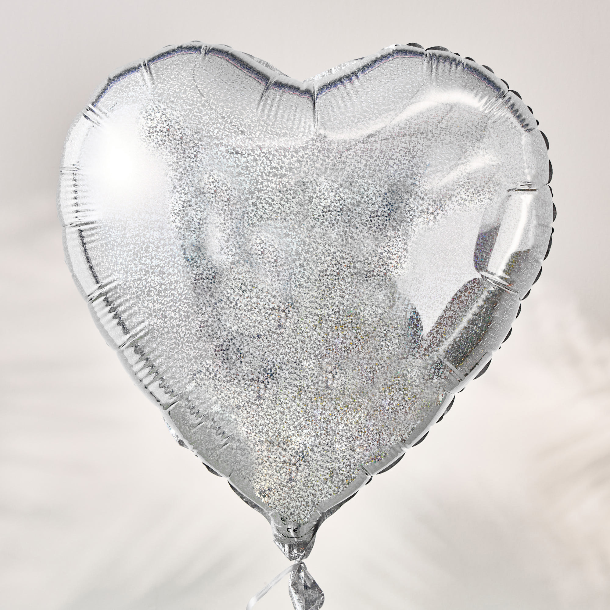 Silver Heart Balloon & Dozen Pink Roses Flower Bouquet